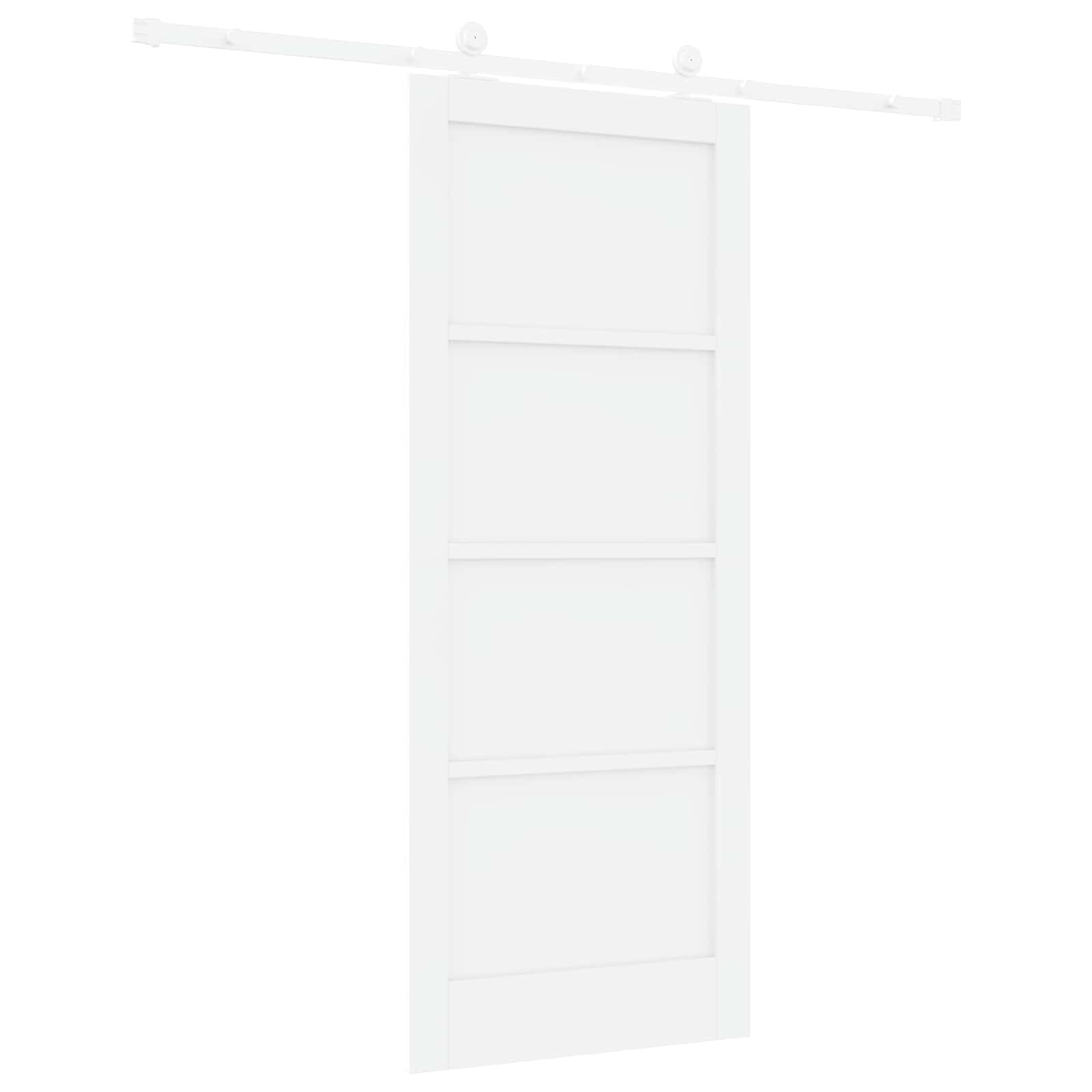 Klizna vrata Bijela 83 x 202 cm Masivna borovina