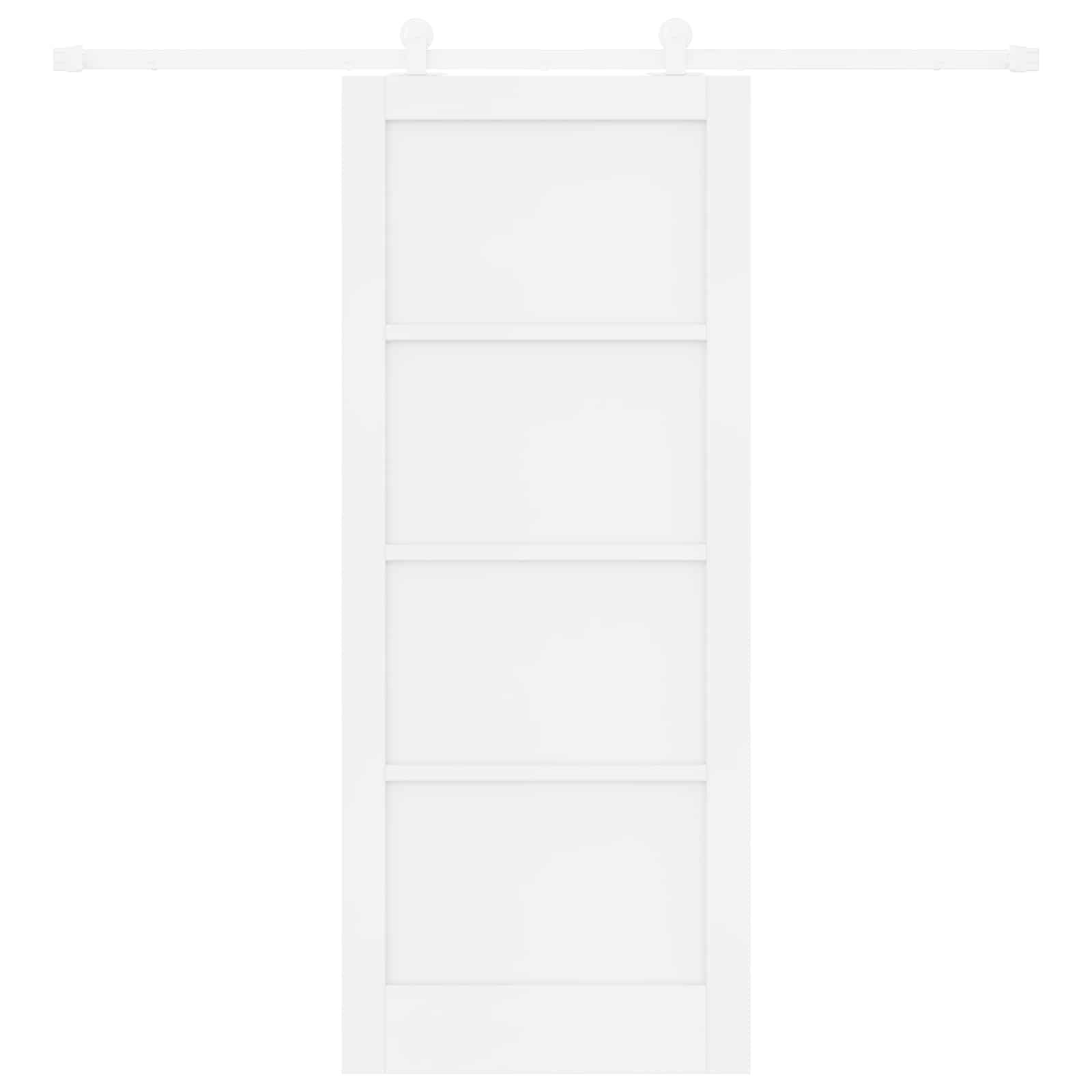 Klizna vrata Bijela 83 x 202 cm Masivna borovina