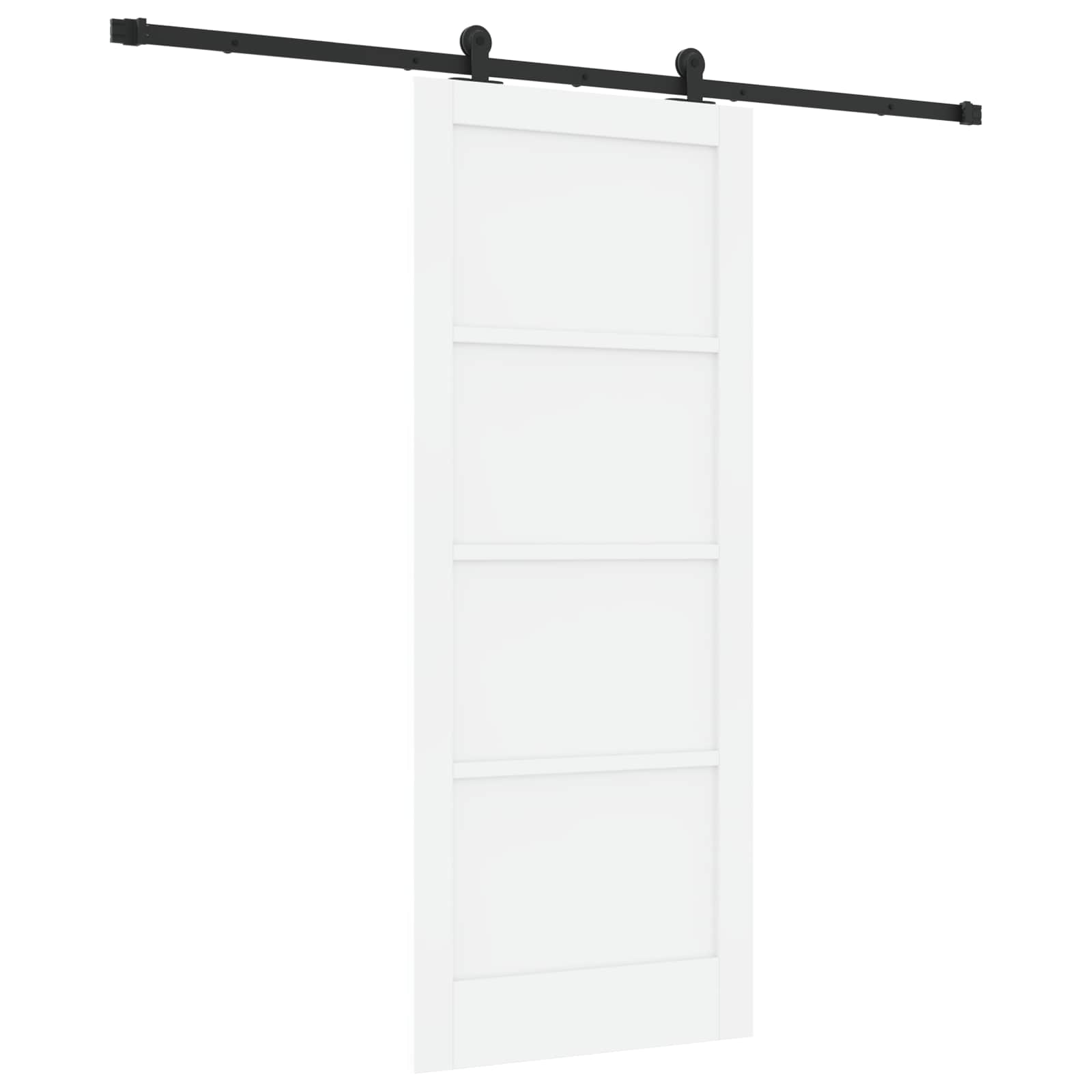Klizna vrata ORKDAL Bijela 83 x 202 cm Masivna borovina
