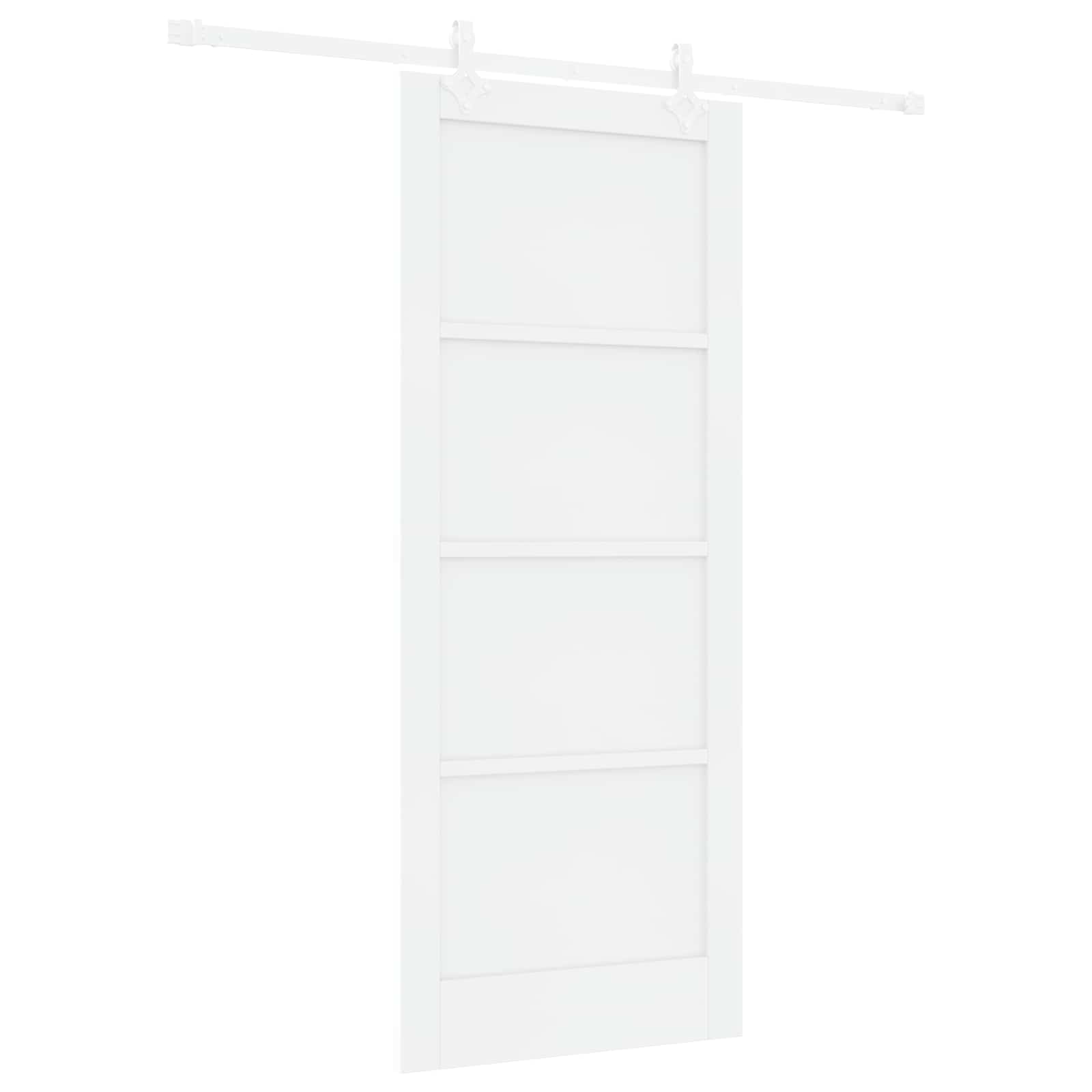 Klizna vrata Bijela 83 x 202 cm Masivna borovina