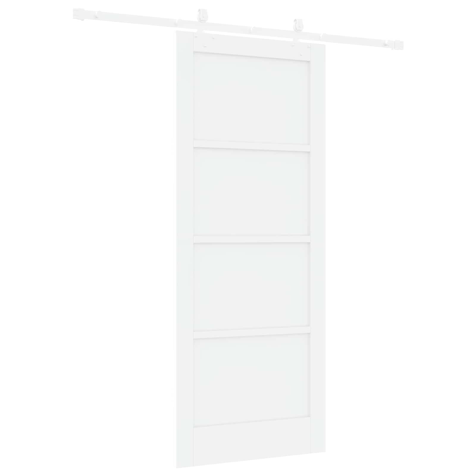 Klizna vrata Bijela 83 x 202 cm Masivna borovina