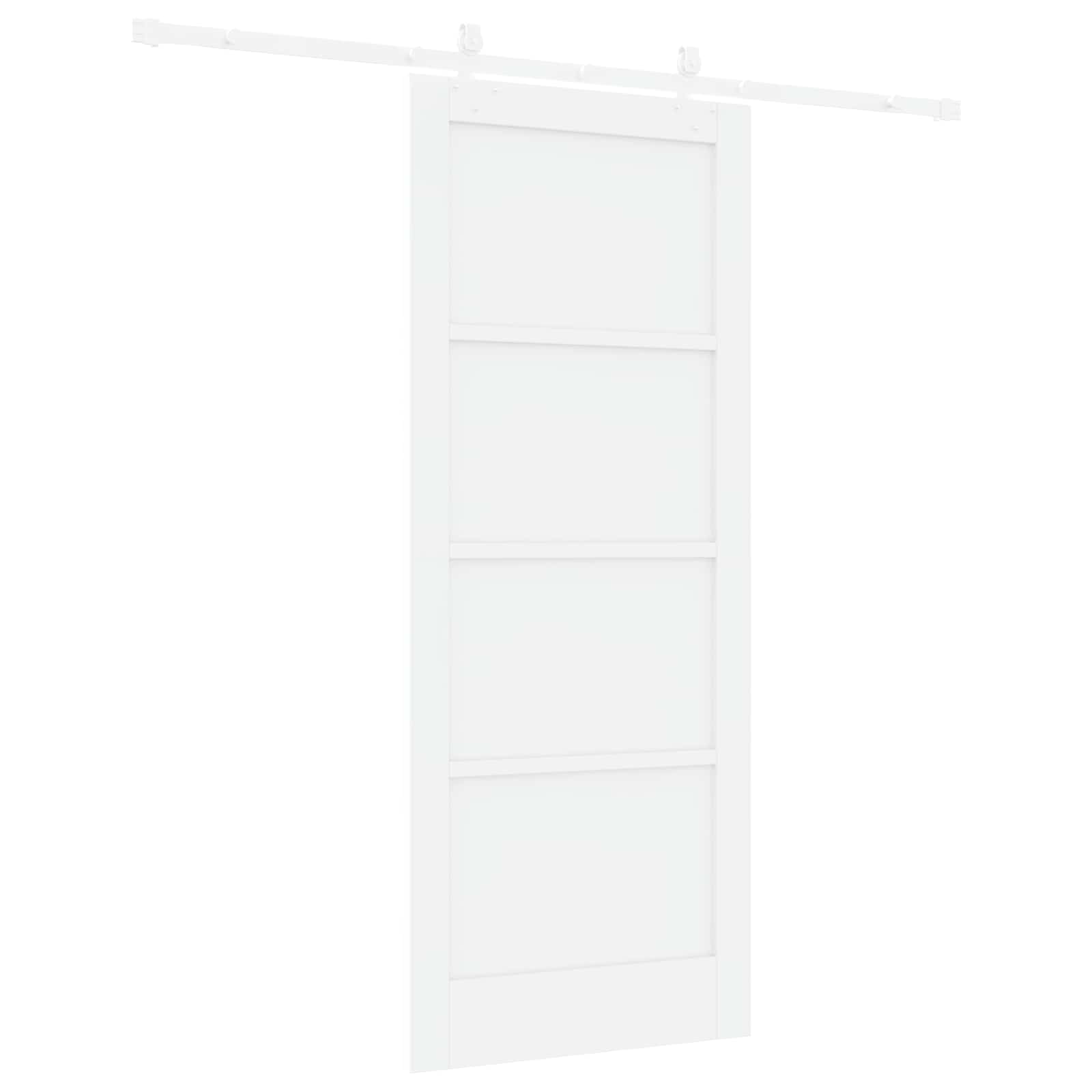 Klizna vrata Bijela 83 x 202 cm Masivna borovina