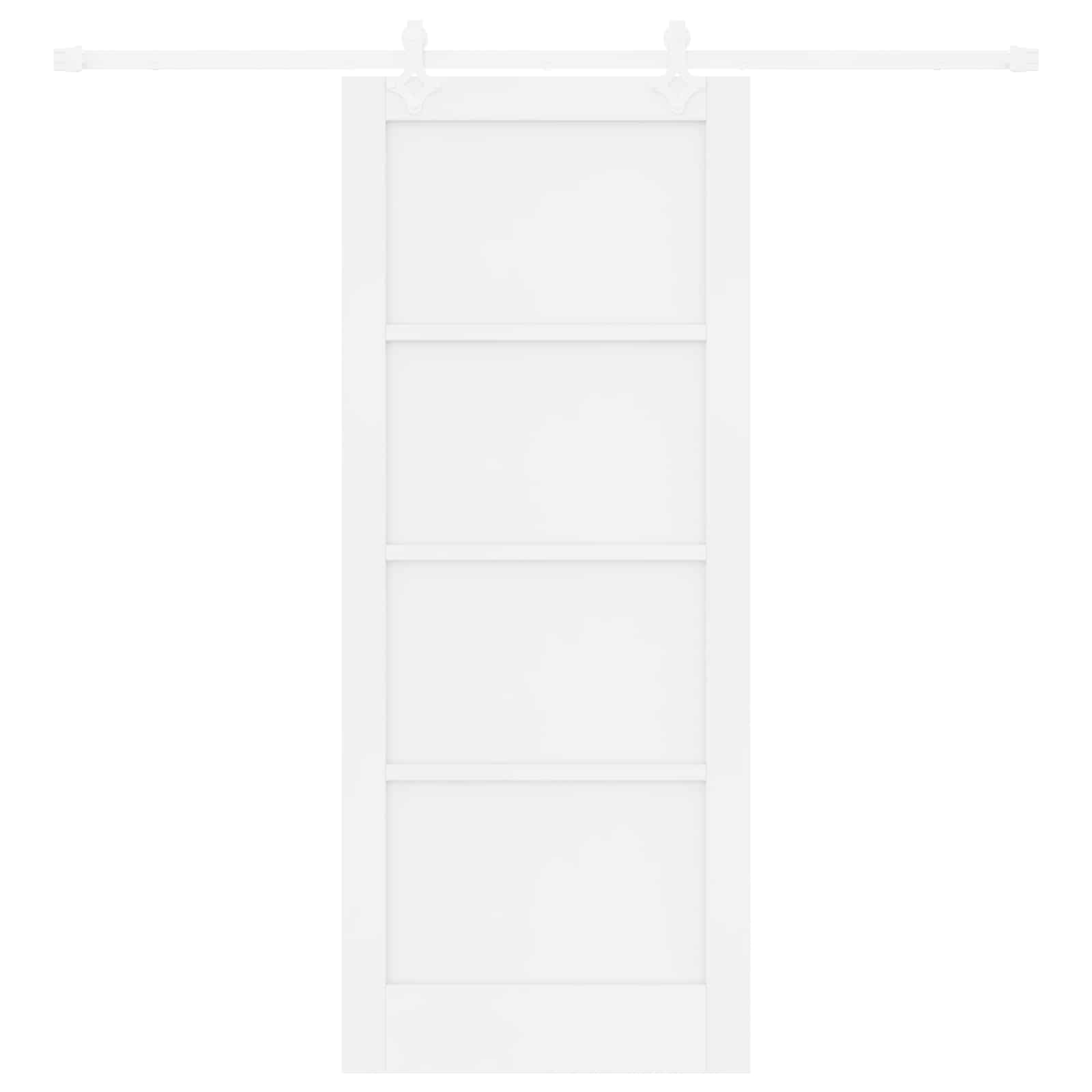 Klizna vrata Bijela 83 x 202 cm Masivna borovina