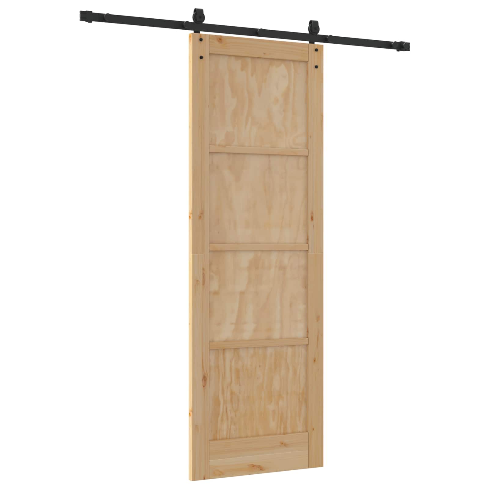 Klizna vrata ORKDAL Prirodna i crna 73,5 x 211 cm