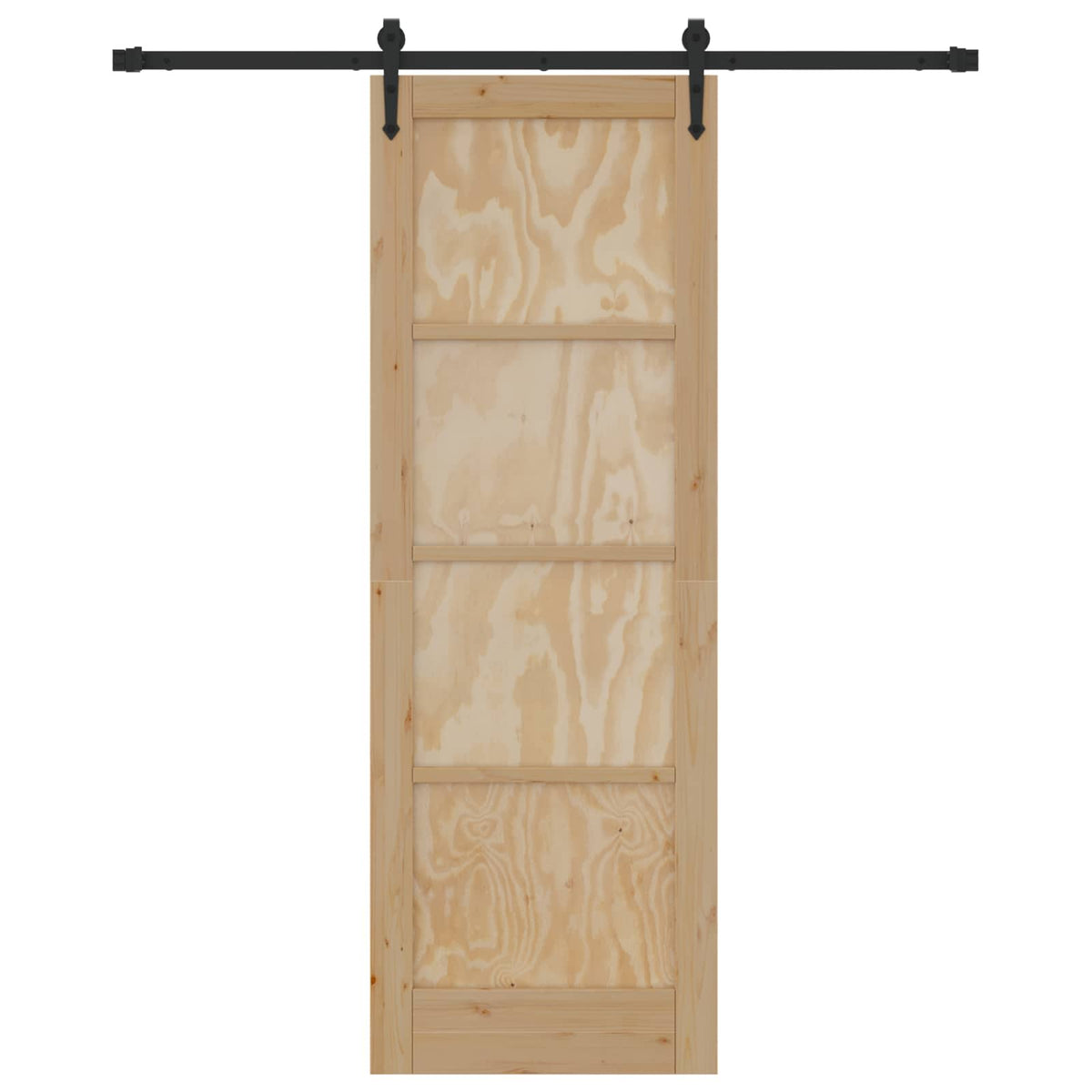Klizna vrata ORKDAL Prirodna i crna 73,5 x 211 cm