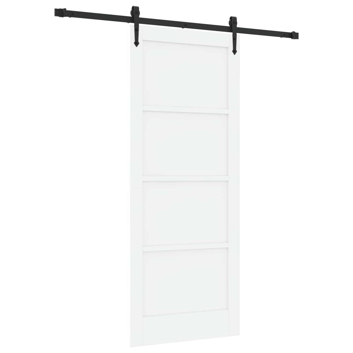 Klizna vrata ORKDAL Bijela i crna 83 x 202 cm Masivna borovina