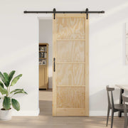 Klizna vrata ORKDAL Prirodna i crna 83 x 232 cm