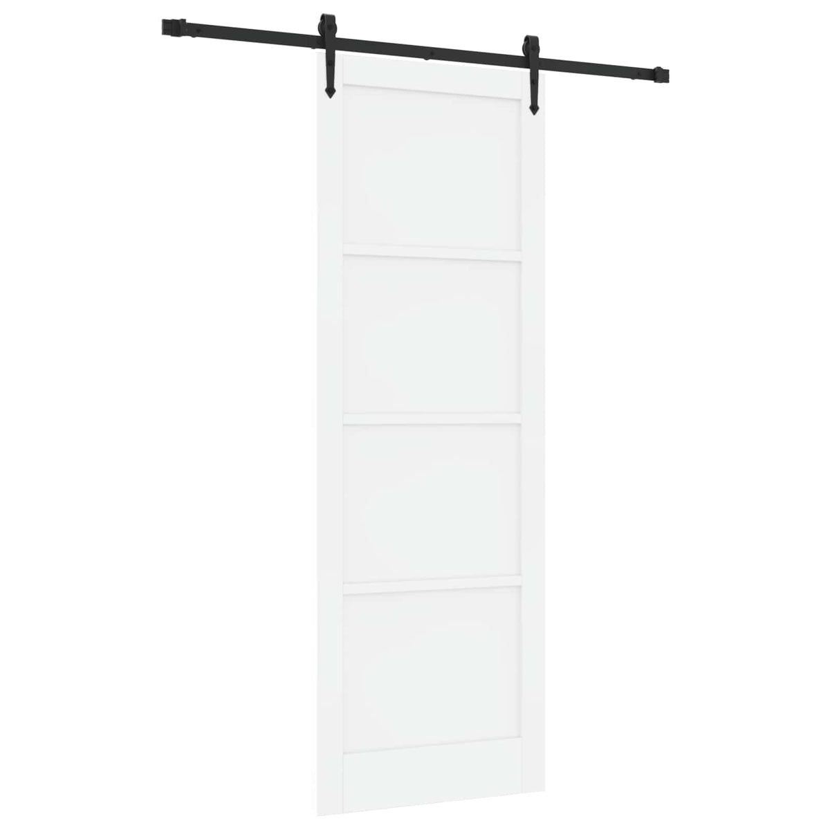 Klizna vrata ORKDAL Bijela i crna 83 x 232 cm Masivna borovina