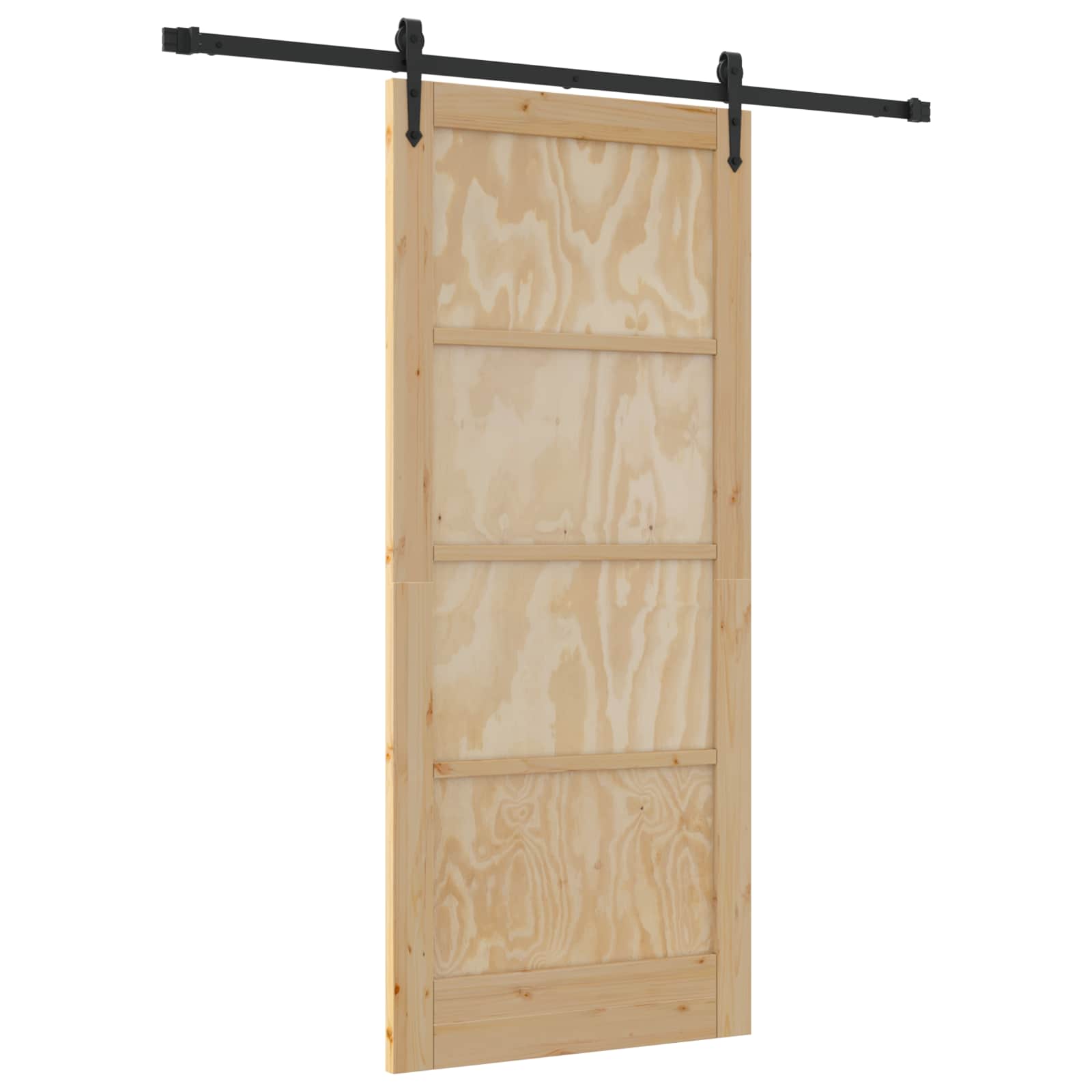 Klizna vrata ORKDAL Prirodna i crna 86 x 198,5 cm