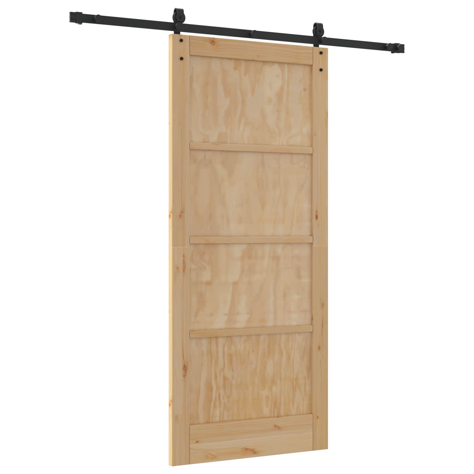 Klizna vrata ORKDAL Prirodna i crna 86 x 198,5 cm