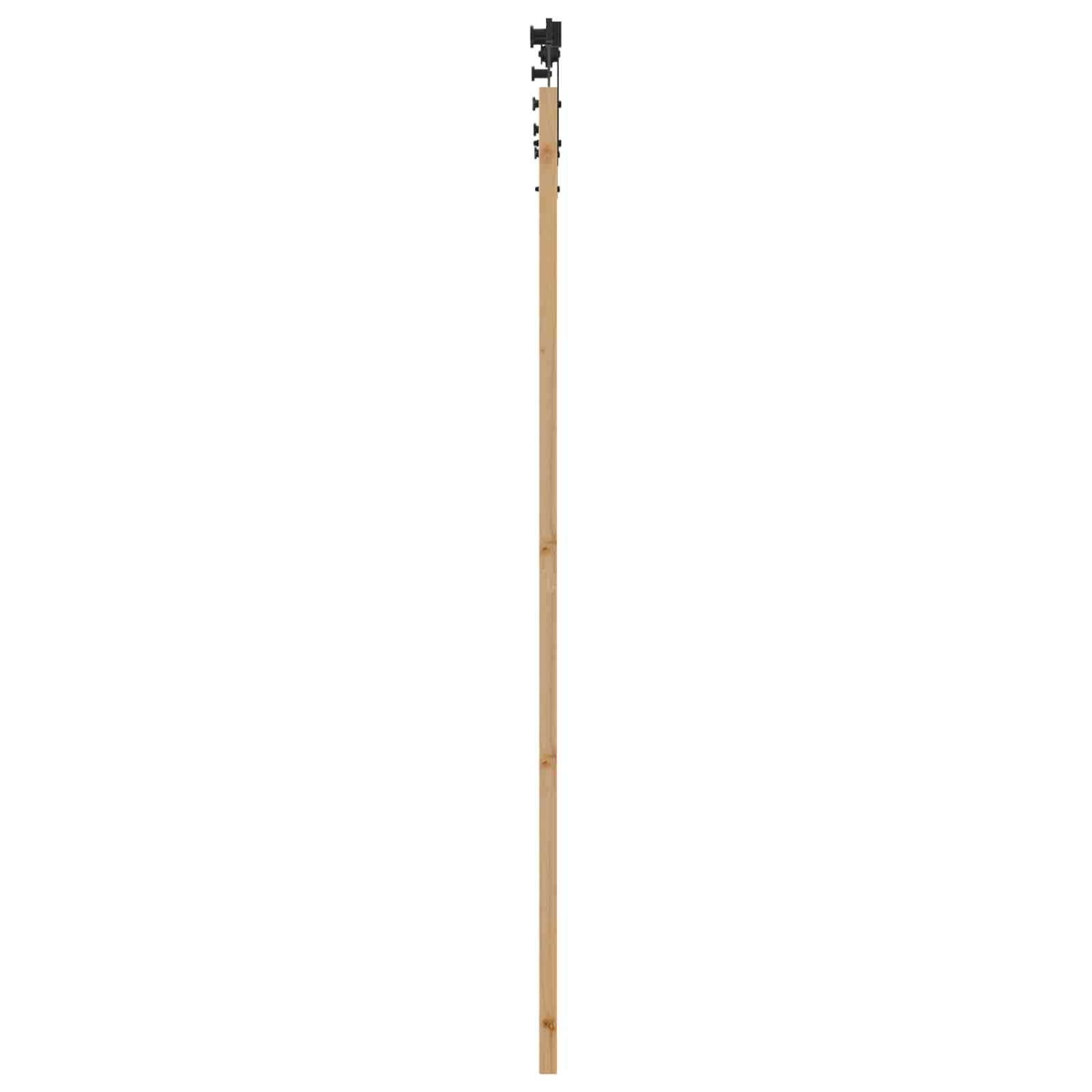 Klizna vrata ORKDAL Prirodna i crna 86 x 211 cm