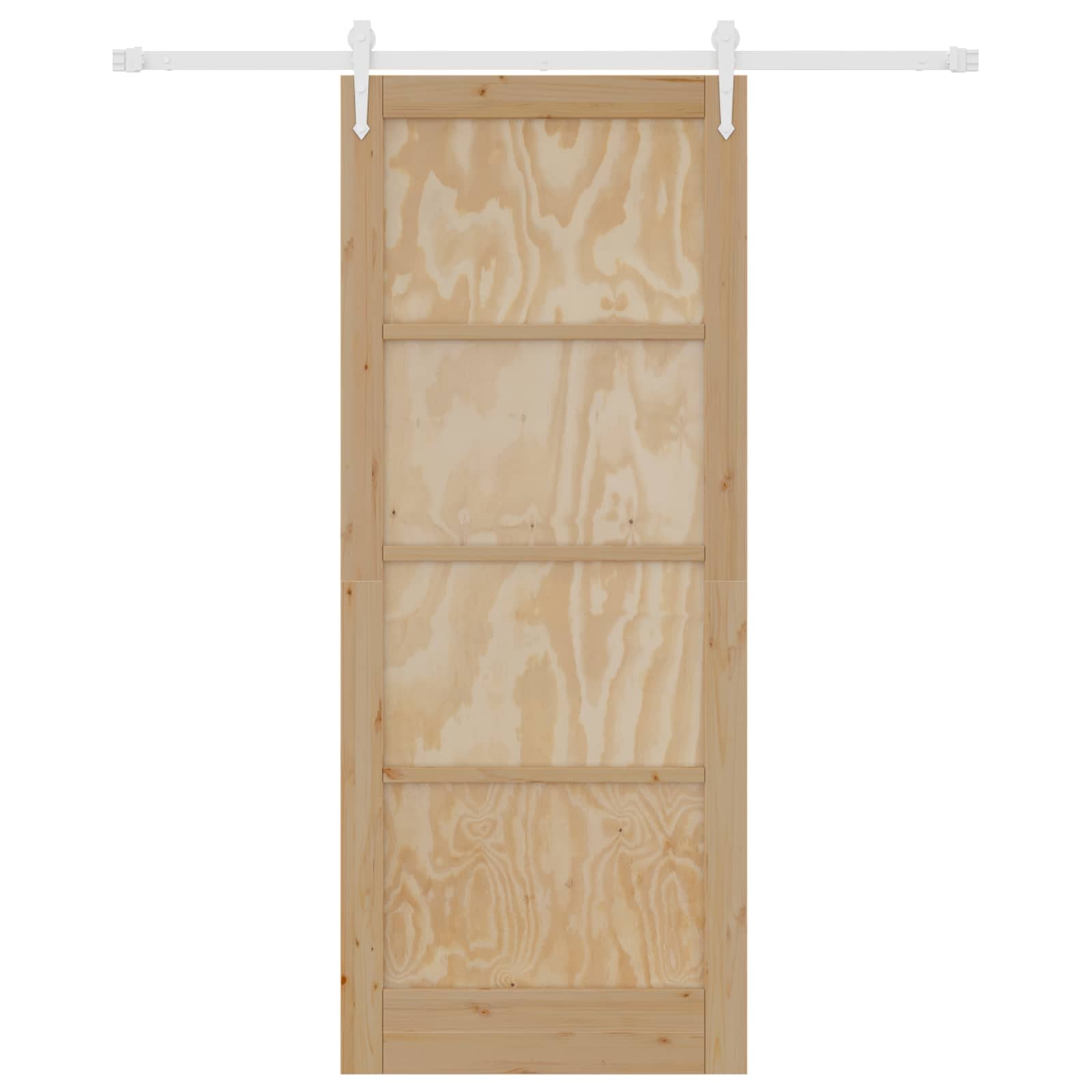 Klizna vrata ORKDAL Prirodna i bijela 86 x 211 cm