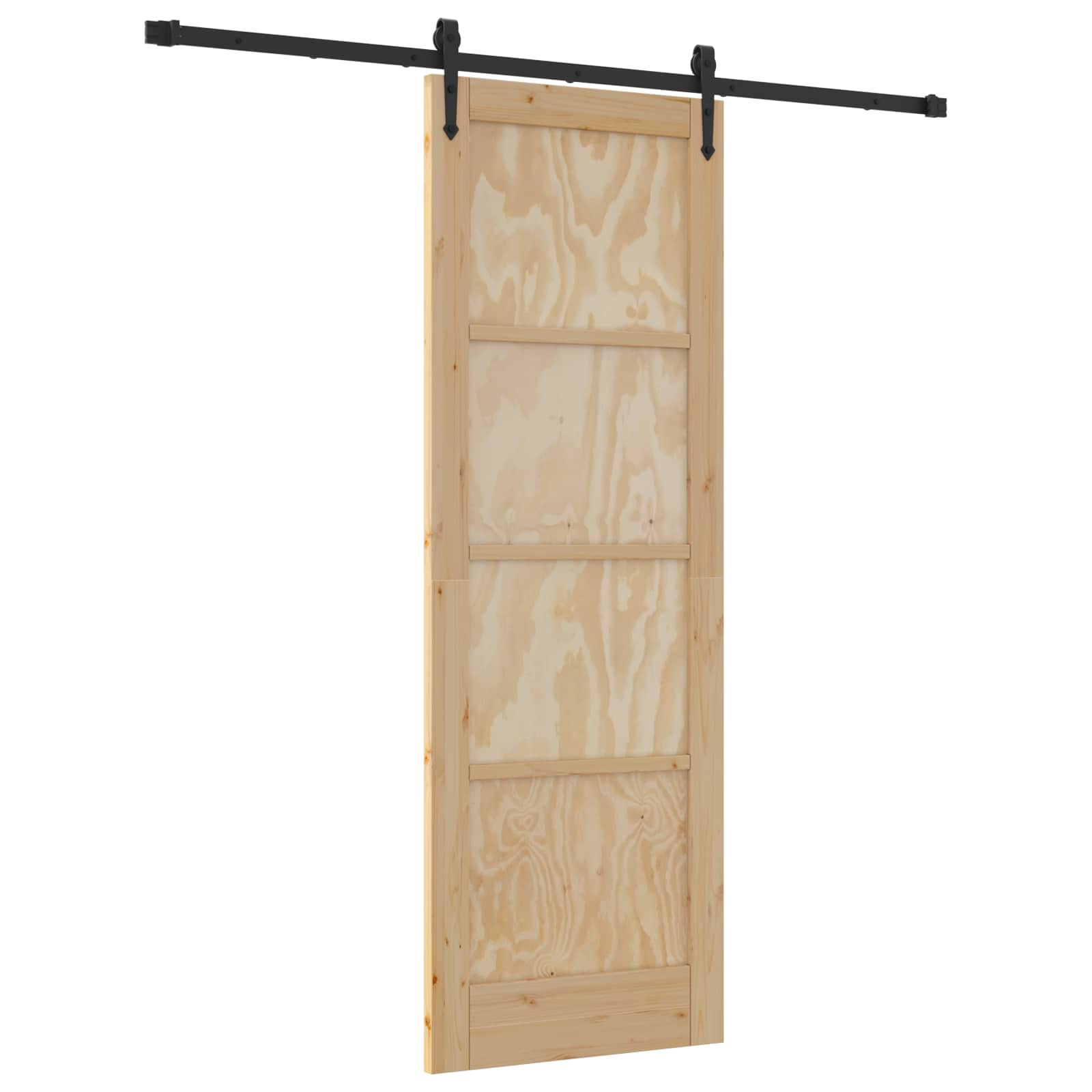 Klizna vrata ORKDAL Prirodna i crna 73,5 x 211 cm