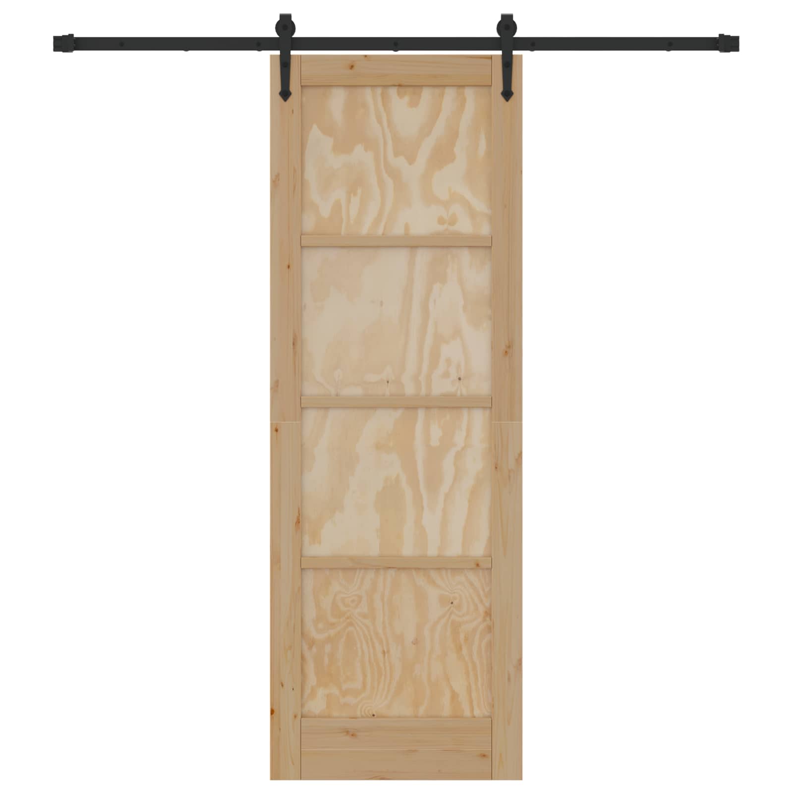 Klizna vrata ORKDAL Prirodna i crna 73,5 x 211 cm