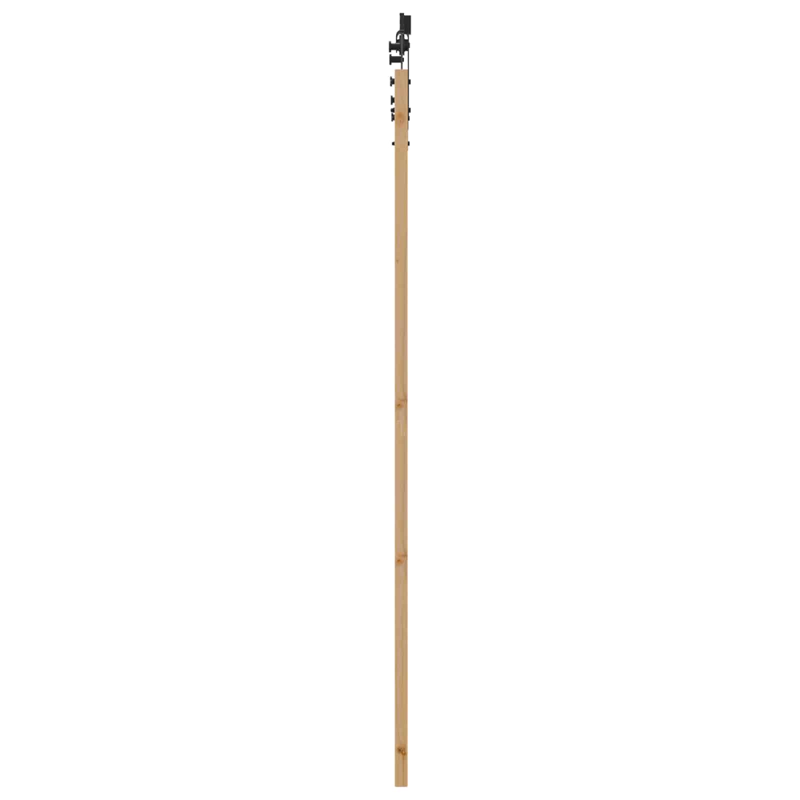 Klizna vrata ORKDAL Prirodna i crna 86 x 211 cm