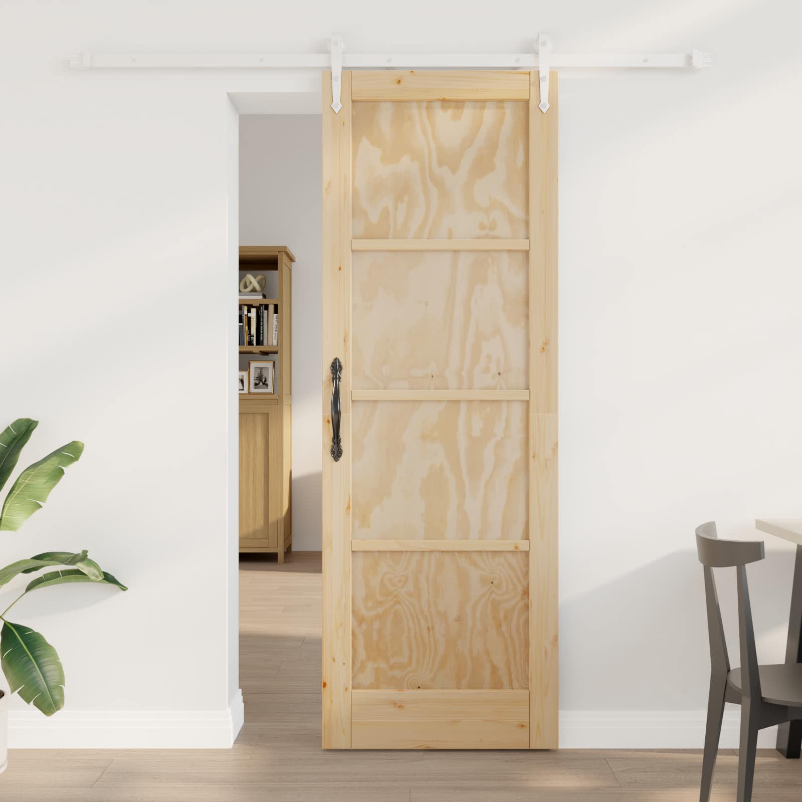 Klizna vrata ORKDAL Prirodna i bijela 73,5 x 211 cm