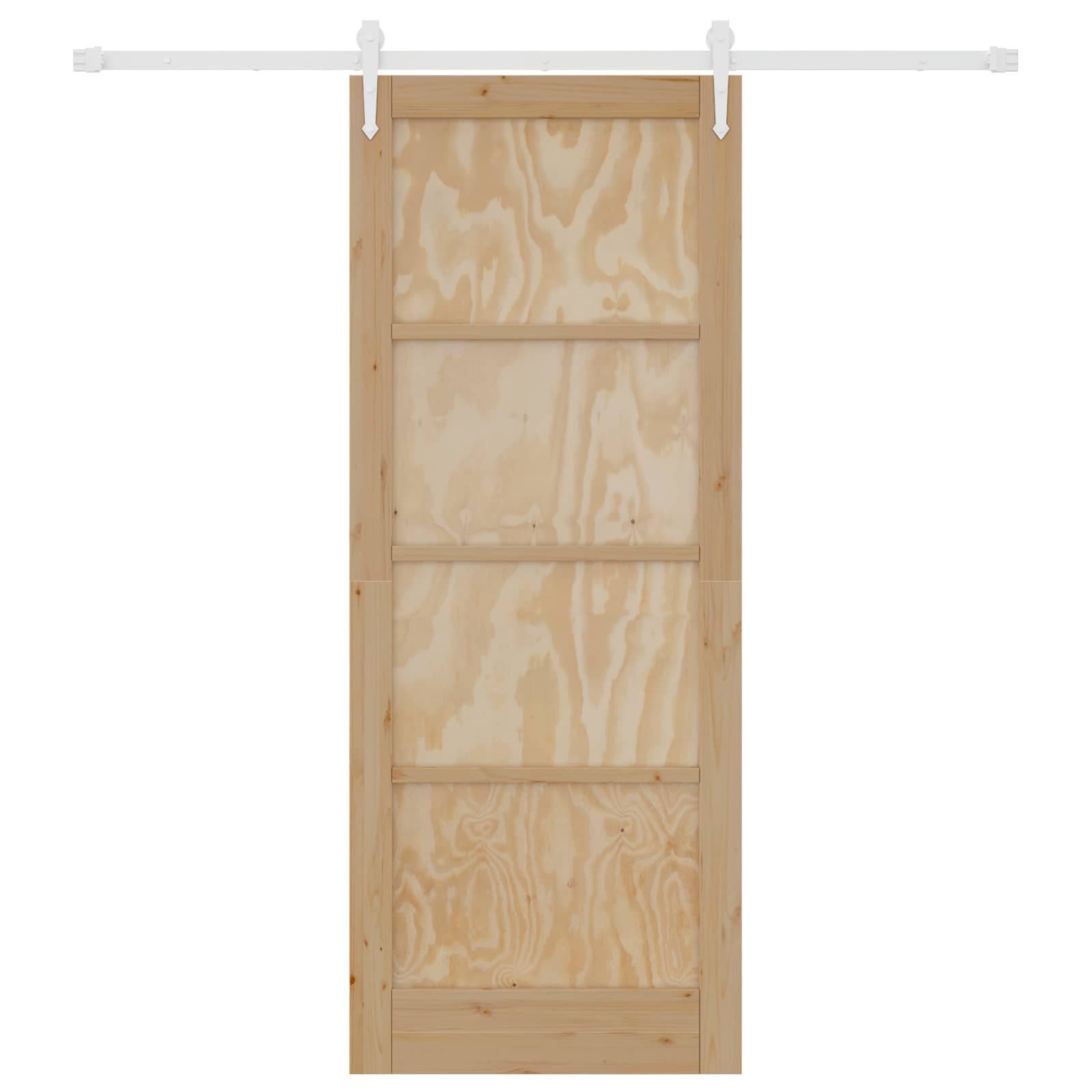 Klizna vrata ORKDAL Prirodna i bijela 83 x 211 cm