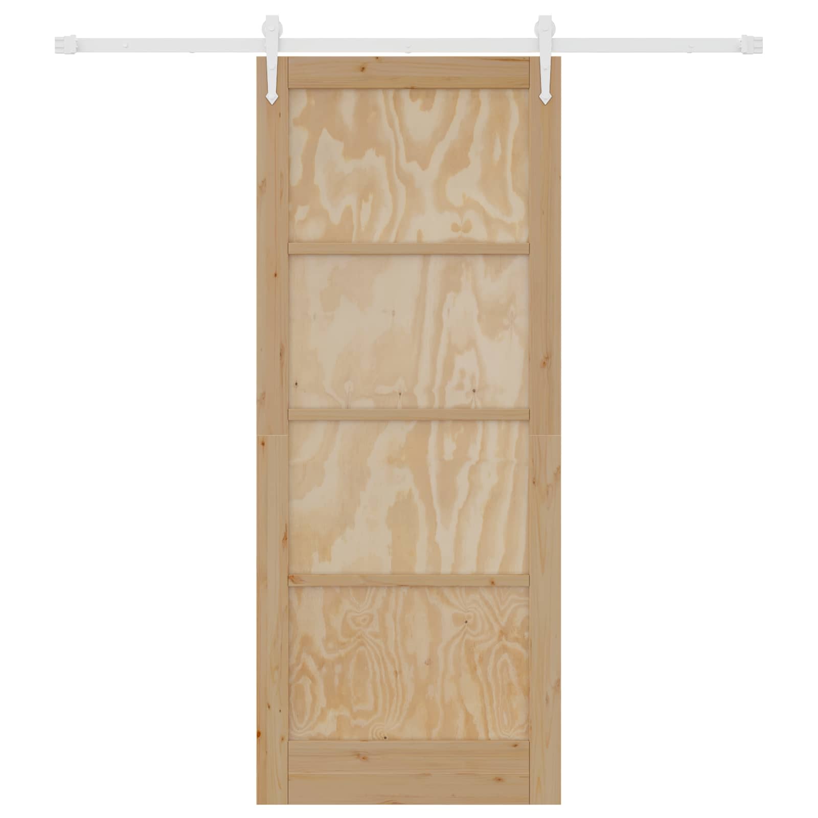 Klizna vrata ORKDAL Prirodna i bijela 86 x 211 cm