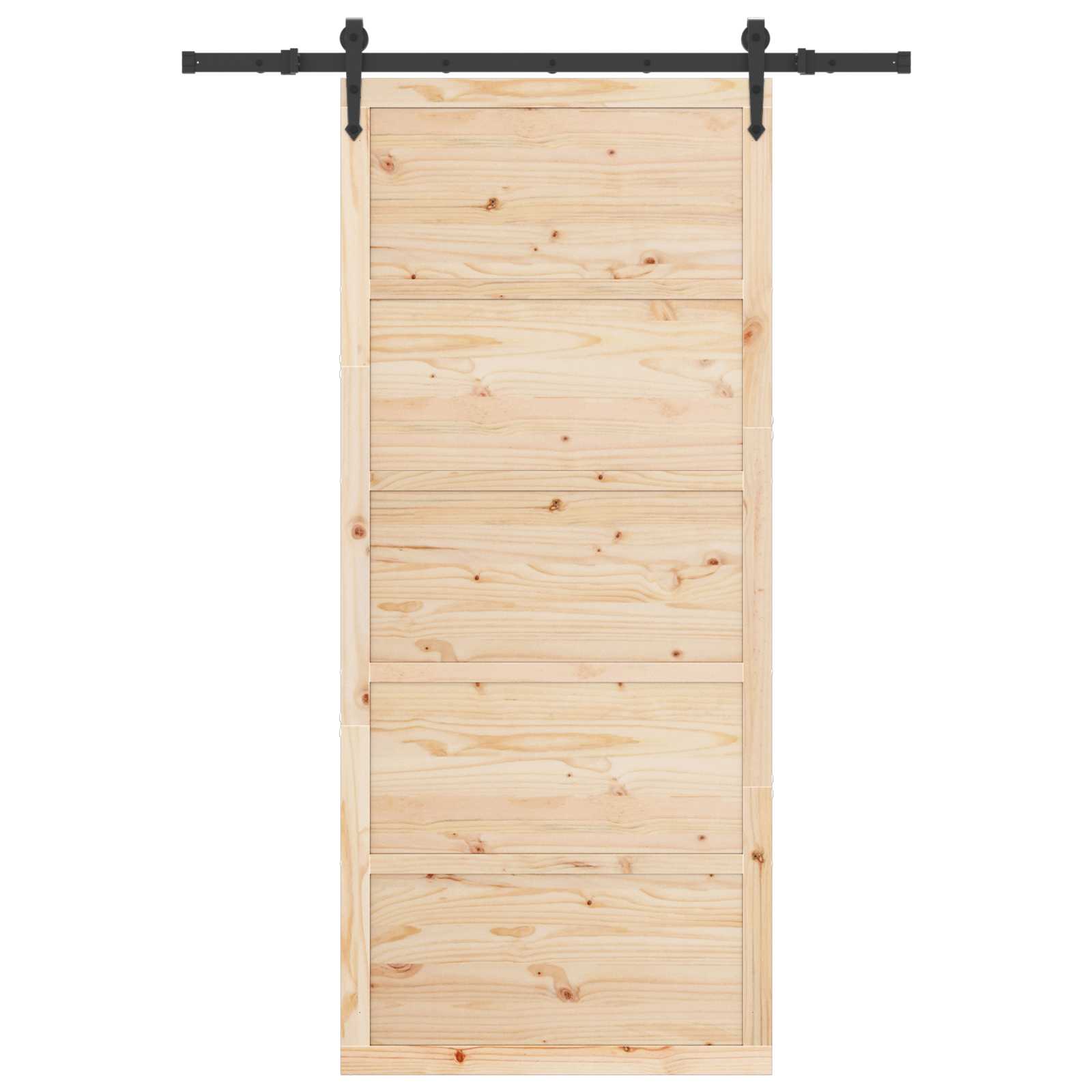 Klizna vrata Prirodna 80 x 208 cm Masivna borovina