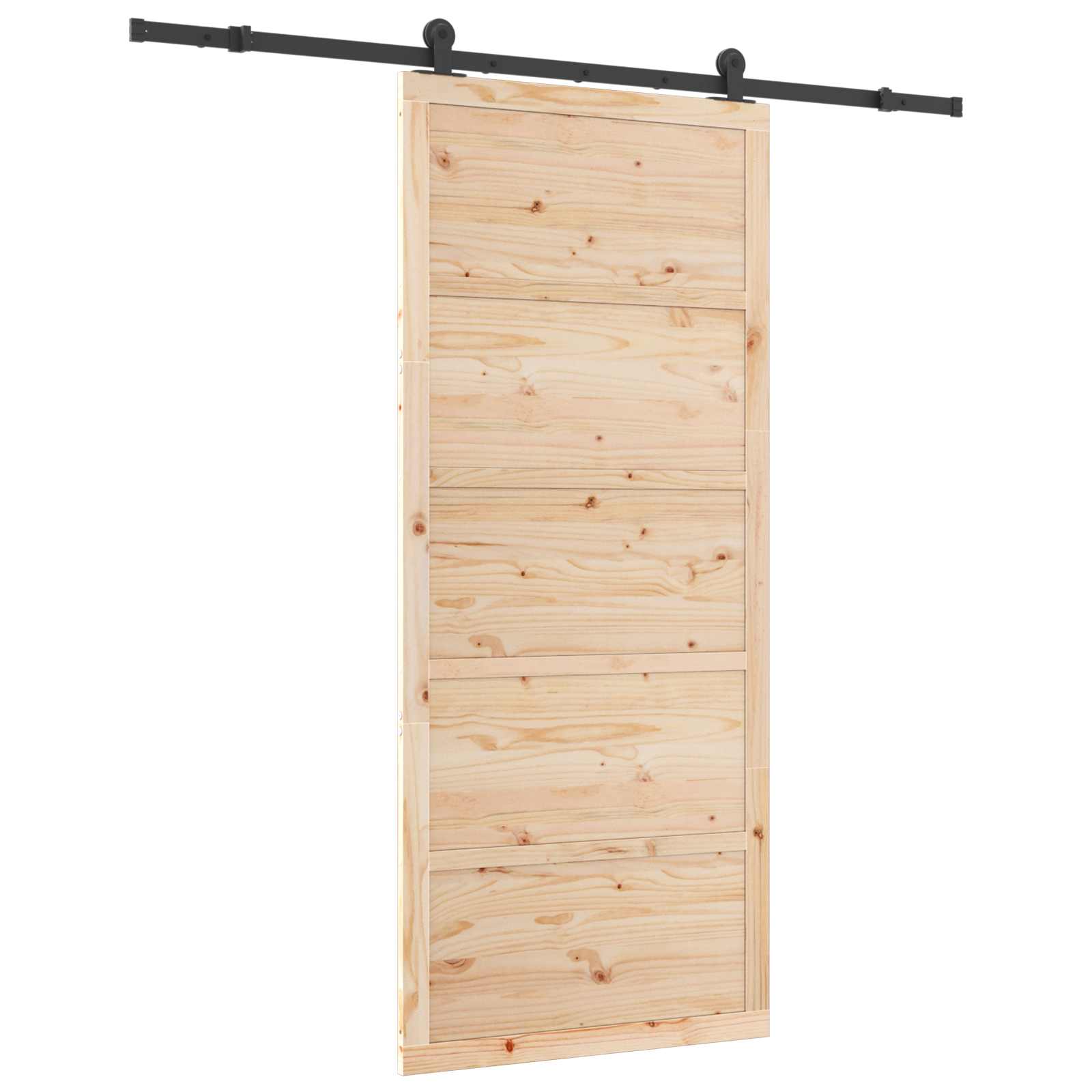 Klizna vrata Prirodna 80 x 208 cm Masivna borovina