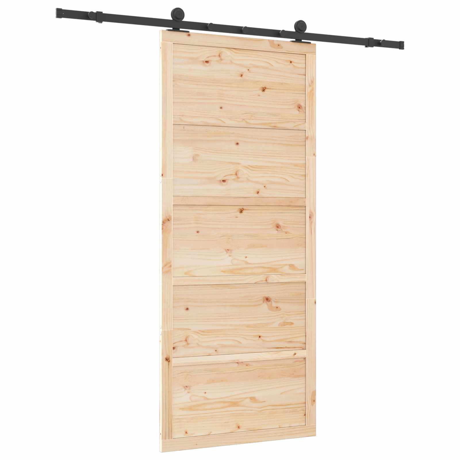 Klizna vrata Prirodna 80 x 208 cm Masivna borovina
