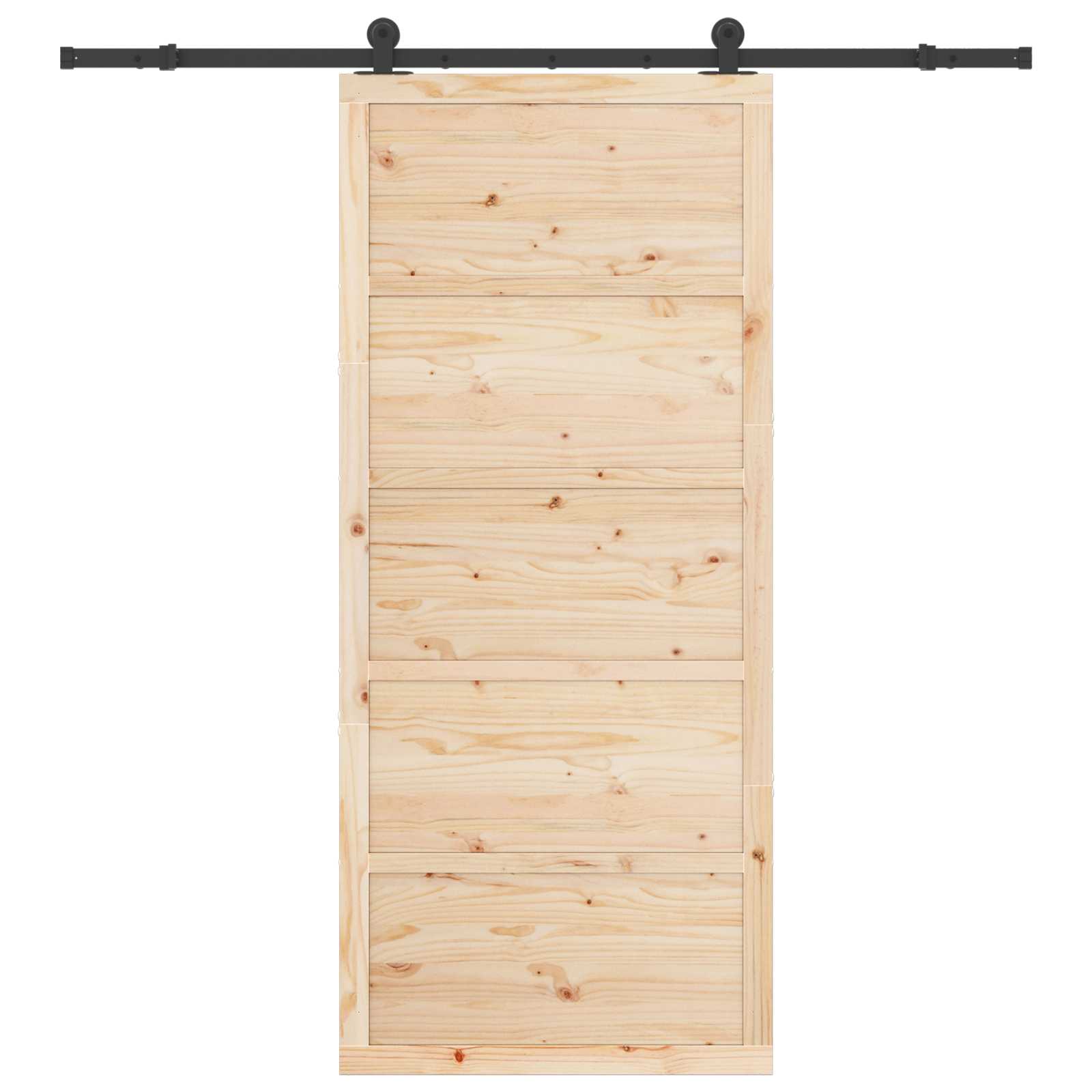 Klizna vrata Prirodna 80 x 208 cm Masivna borovina