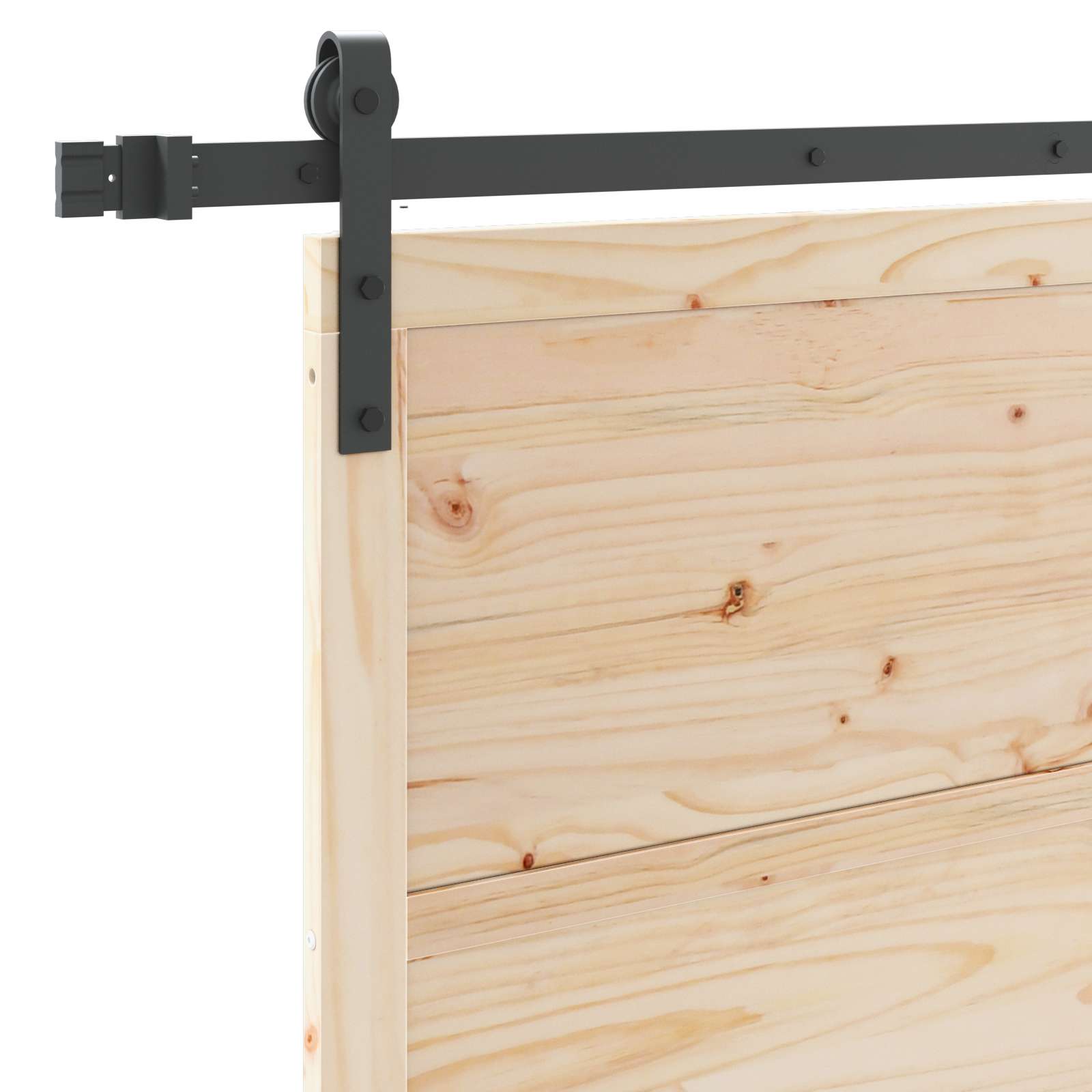 Klizna vrata Prirodna 100 x 208 cm Masivna borovina