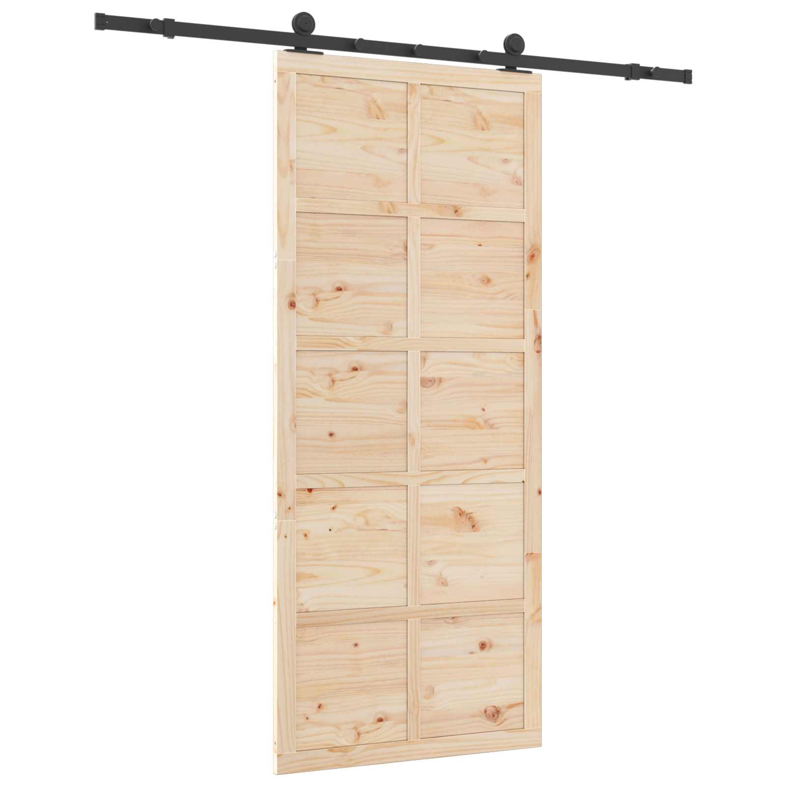 Klizna vrata Prirodna 100 x 208 cm Masivna borovina