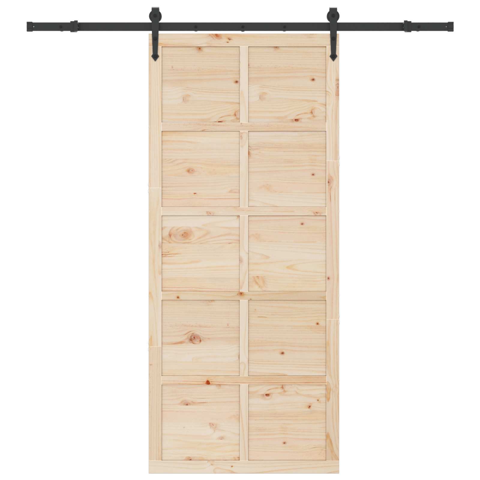 Klizna vrata Prirodna 100 x 208 cm Masivna borovina