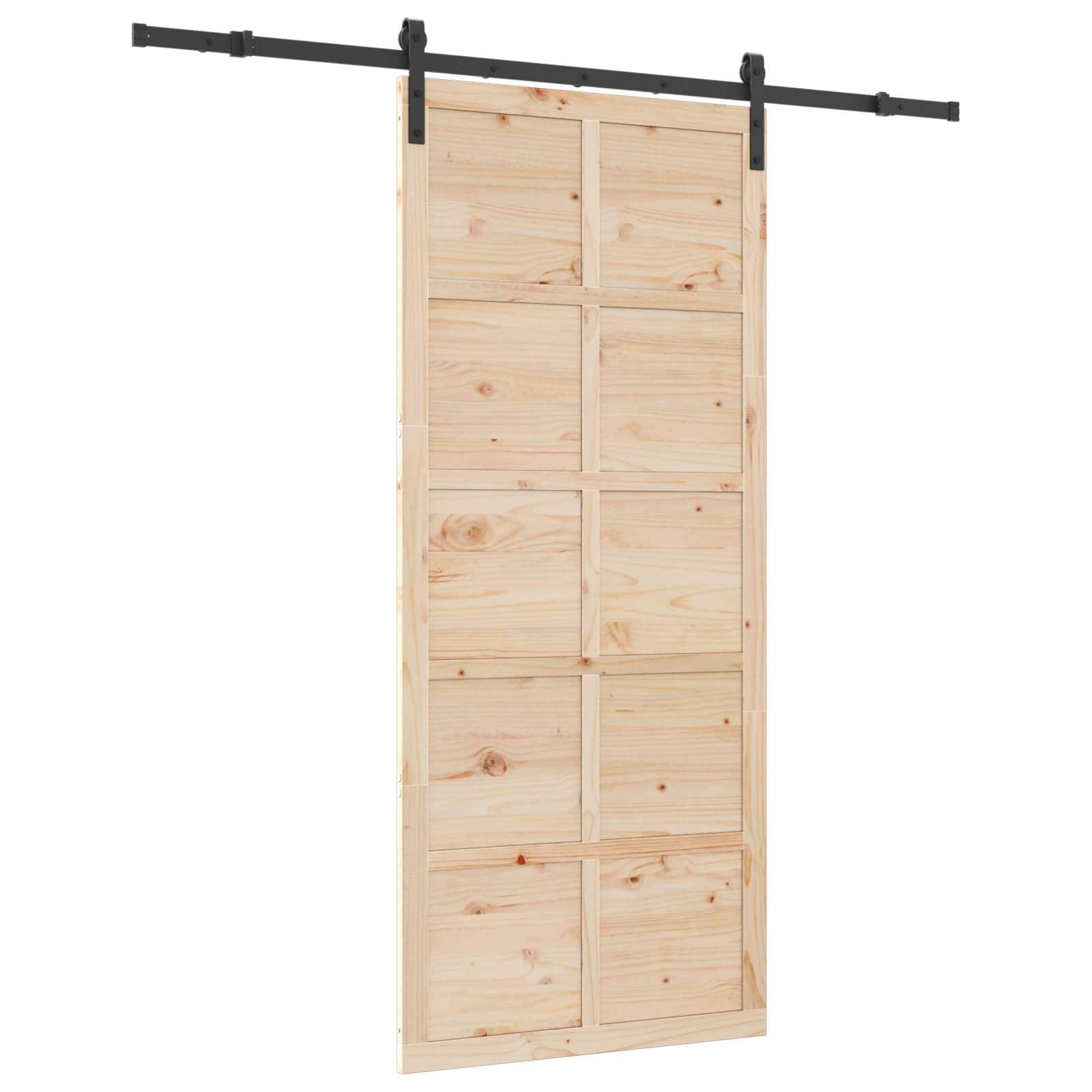 Klizna vrata Prirodna 100 x 208 cm Masivna borovina
