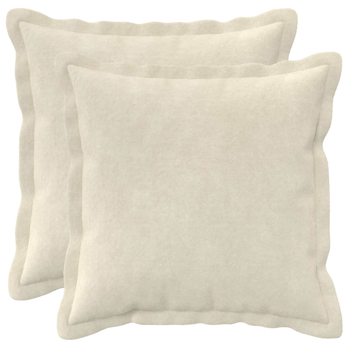 Jastuk 2 kom. HOUTEN Krem 35 x 35 cm Mikrofibra Flis