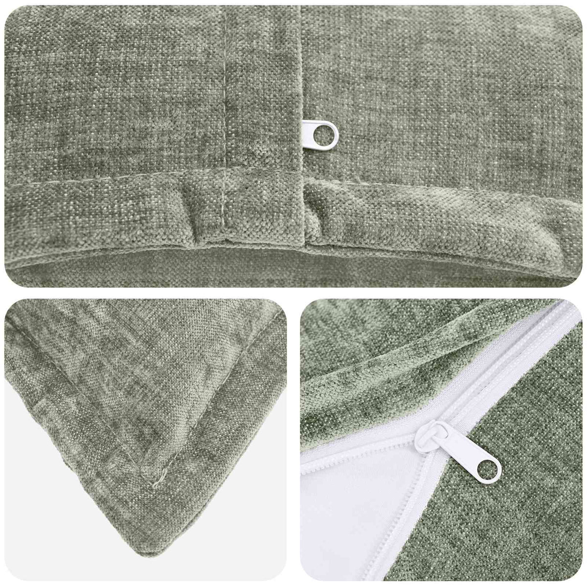 Jastuk 2 kom. HOUTEN Zelena 40 x 145 cm Tkaničina Chenille