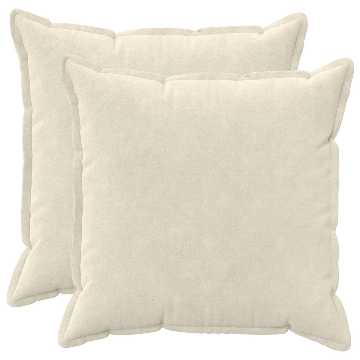 Jastuk 2 kom. HOUTEN Krem 80 x 80 cm Mikrofibra Flis
