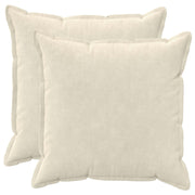 Jastuk 2 kom. HOUTEN Krem 80 x 80 cm Mikrofibra Flis