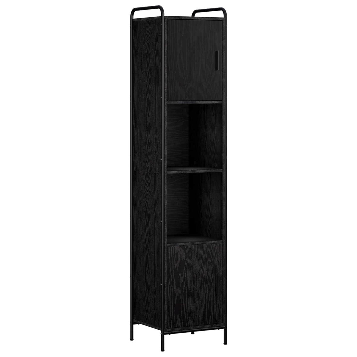 Set ormarića za kupaonicu 3 kom. Crni hrast 40 x 36 x 181 cm