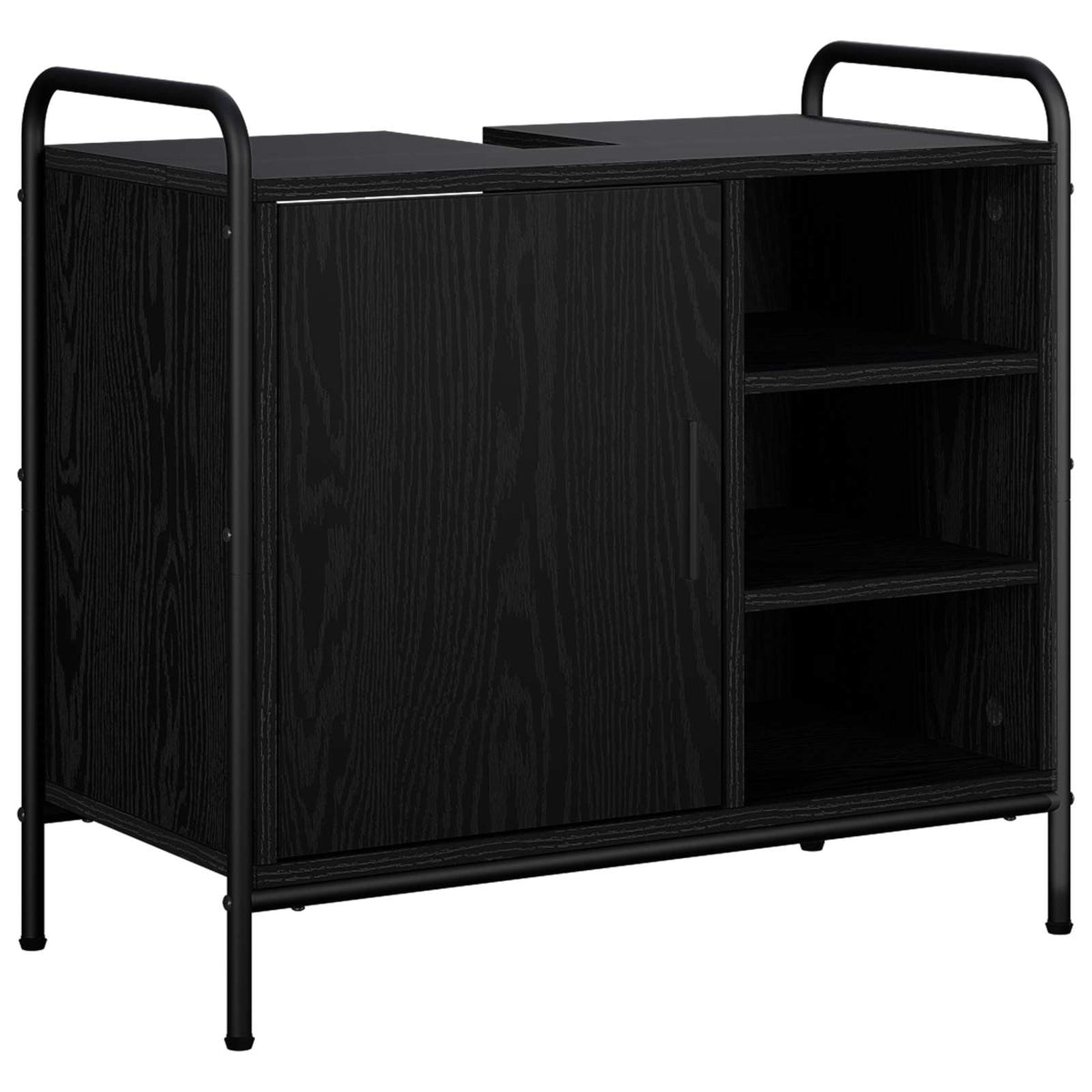 Set ormarića za kupaonicu 3 kom. Crni hrast 40 x 36 x 181 cm
