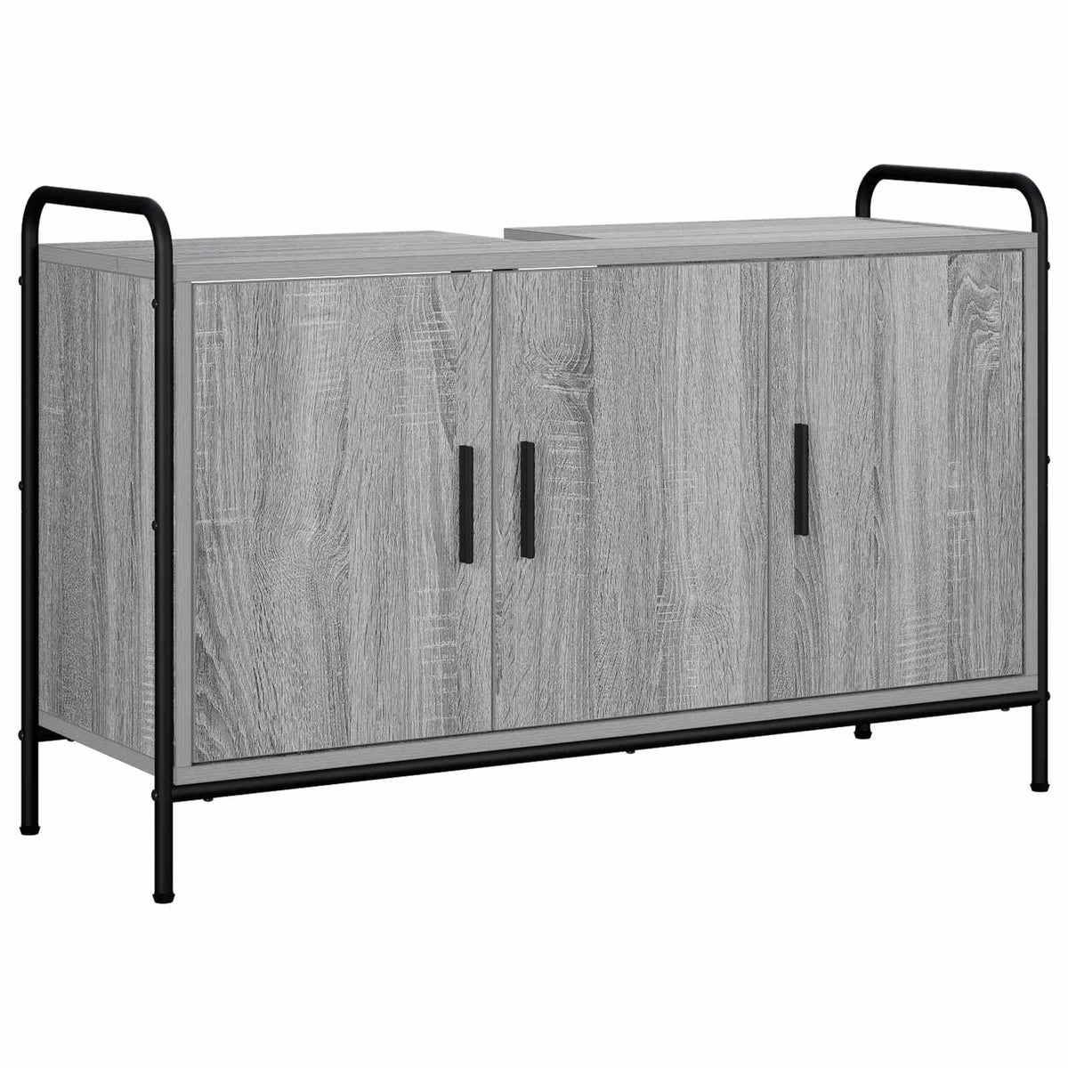 Set ormarića za kupaonicu 4 kom. Siva Sonoma 40 x 36 x 200,5 cm