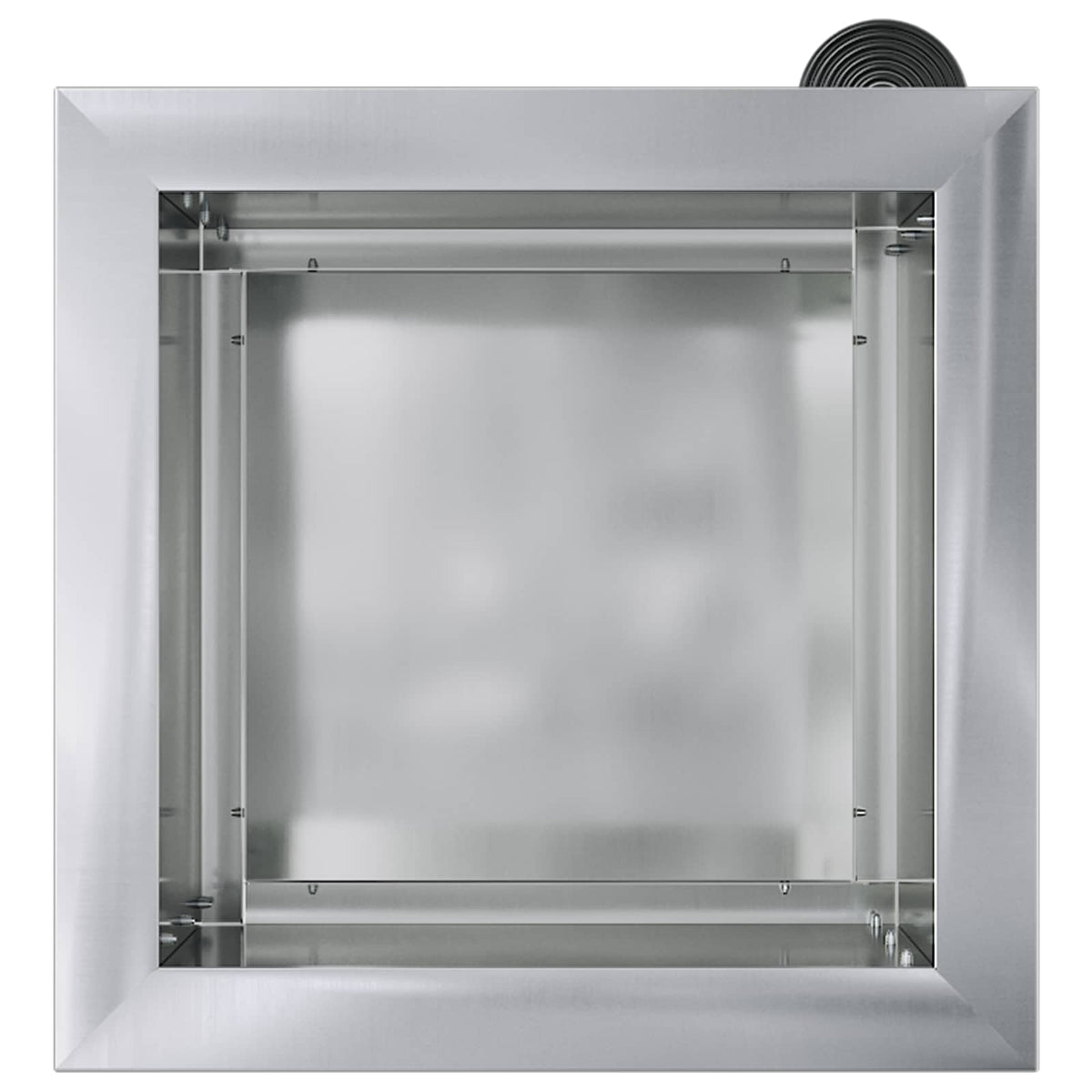 Vrtna posuda za sadnju s LED svjetlom Srebrna 30 x 30 x 30 cm