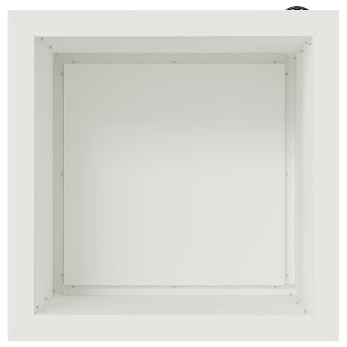 Vrtna posuda za sadnju s LED svjetlom Bijela 40 x 40 x 40 cm