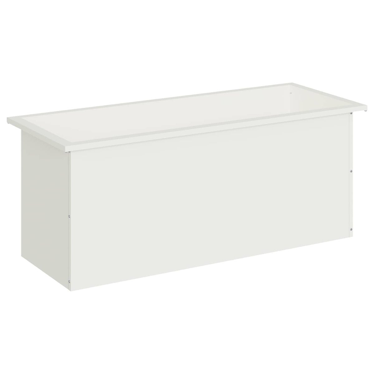 Vrtna posuda za sadnju s LED svjetlom Bijela 40 x 100 x 40 cm