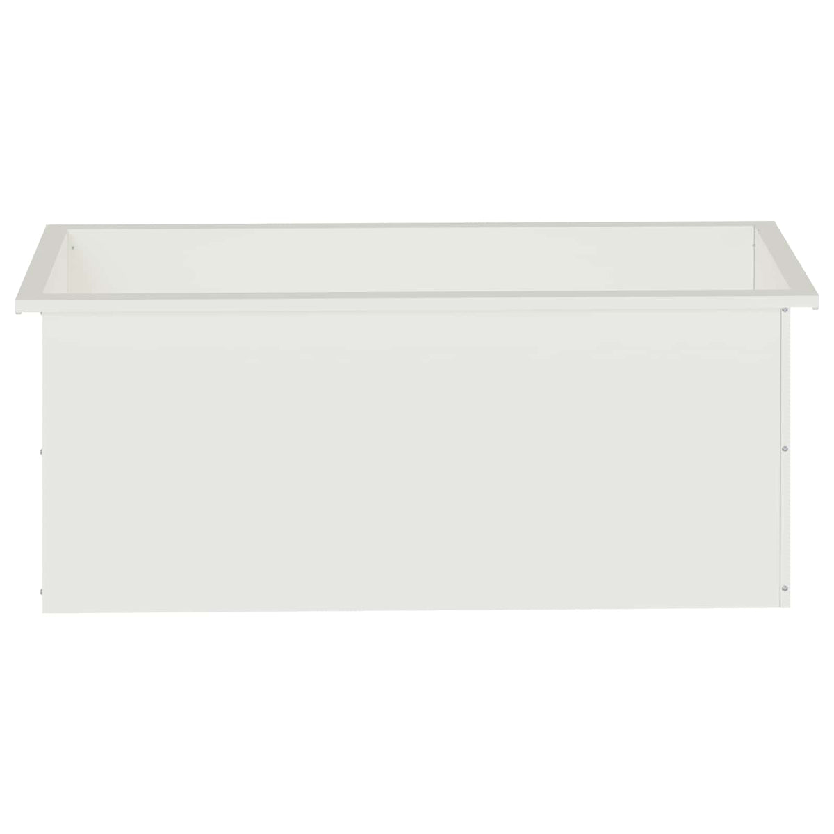 Vrtna posuda za sadnju s LED svjetlom Bijela 40 x 100 x 40 cm