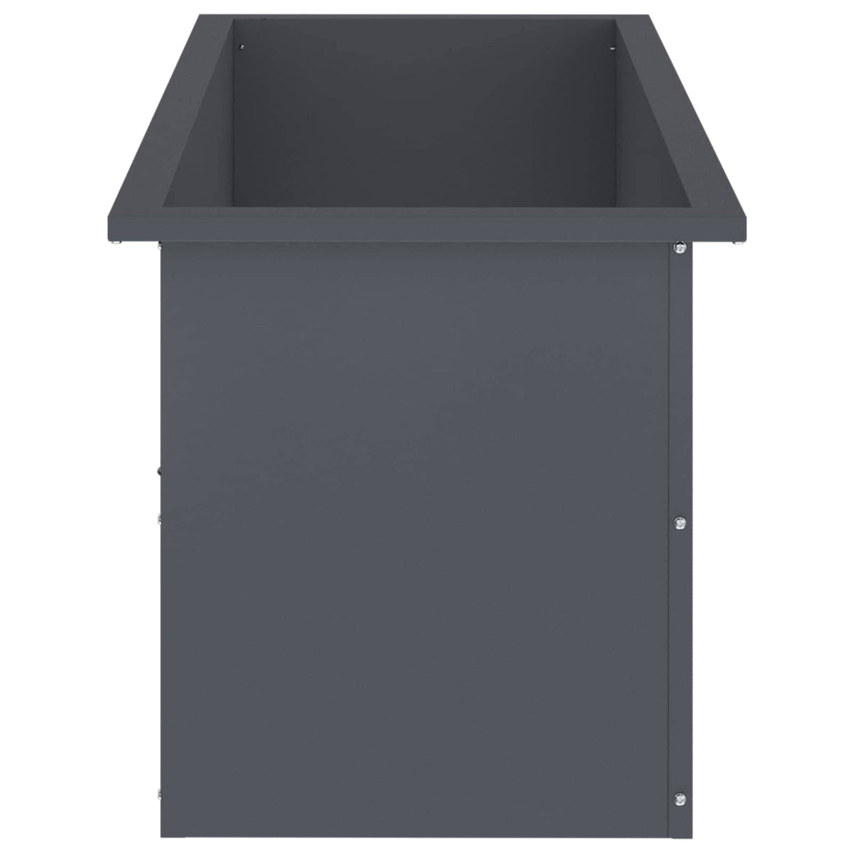 Vrtna posuda za sadnju s LED svjetlom Antracit 40 x 100 x 40 cm