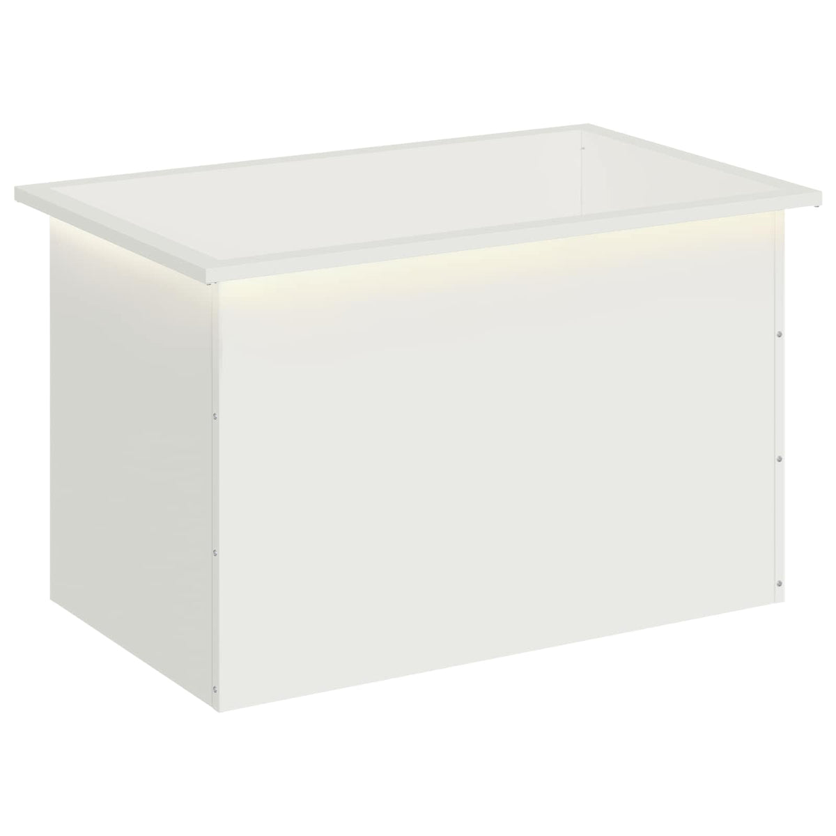 Vrtna posuda za sadnju s LED svjetlom Bijela 50 x 80 x 48 cm