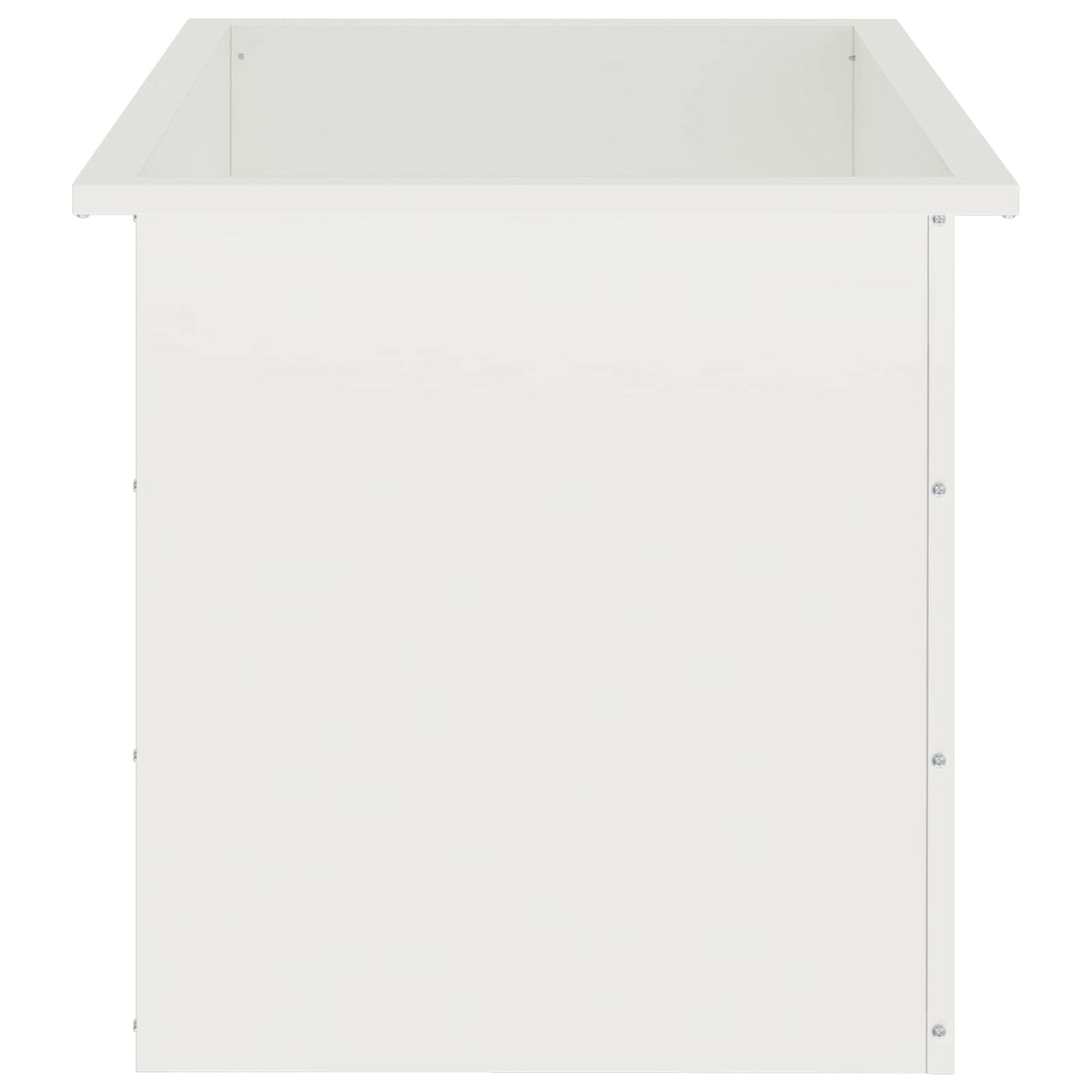 Vrtna posuda za sadnju s LED svjetlom Bijela 50 x 80 x 48 cm