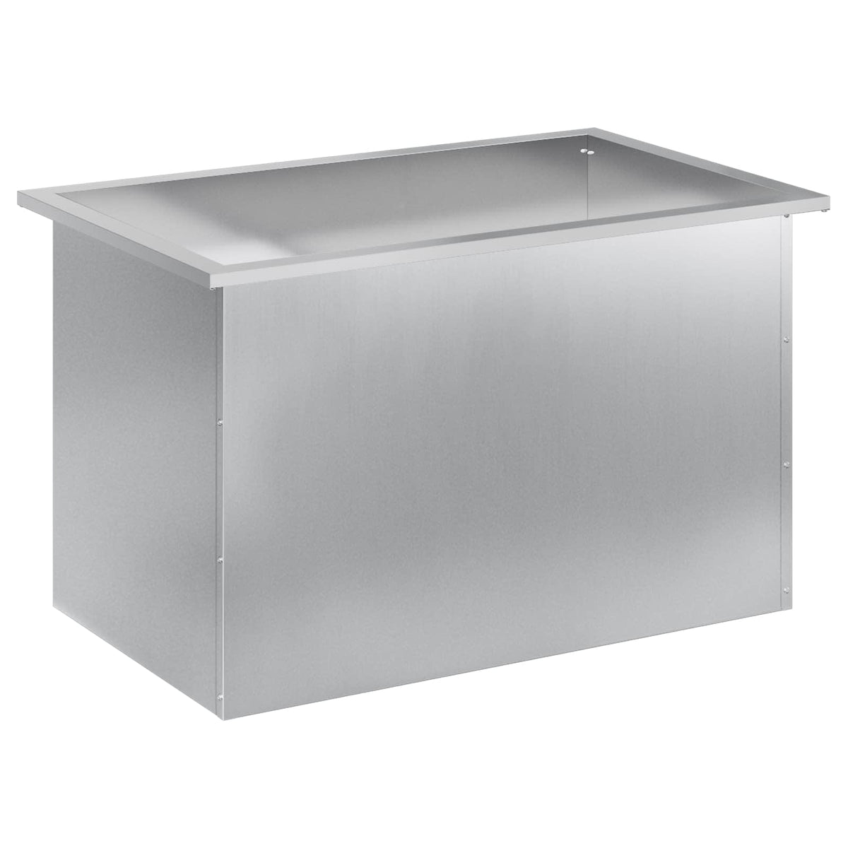Vrtna posuda za sadnju s LED svjetlom Srebrna 50 x 80 x 48 cm