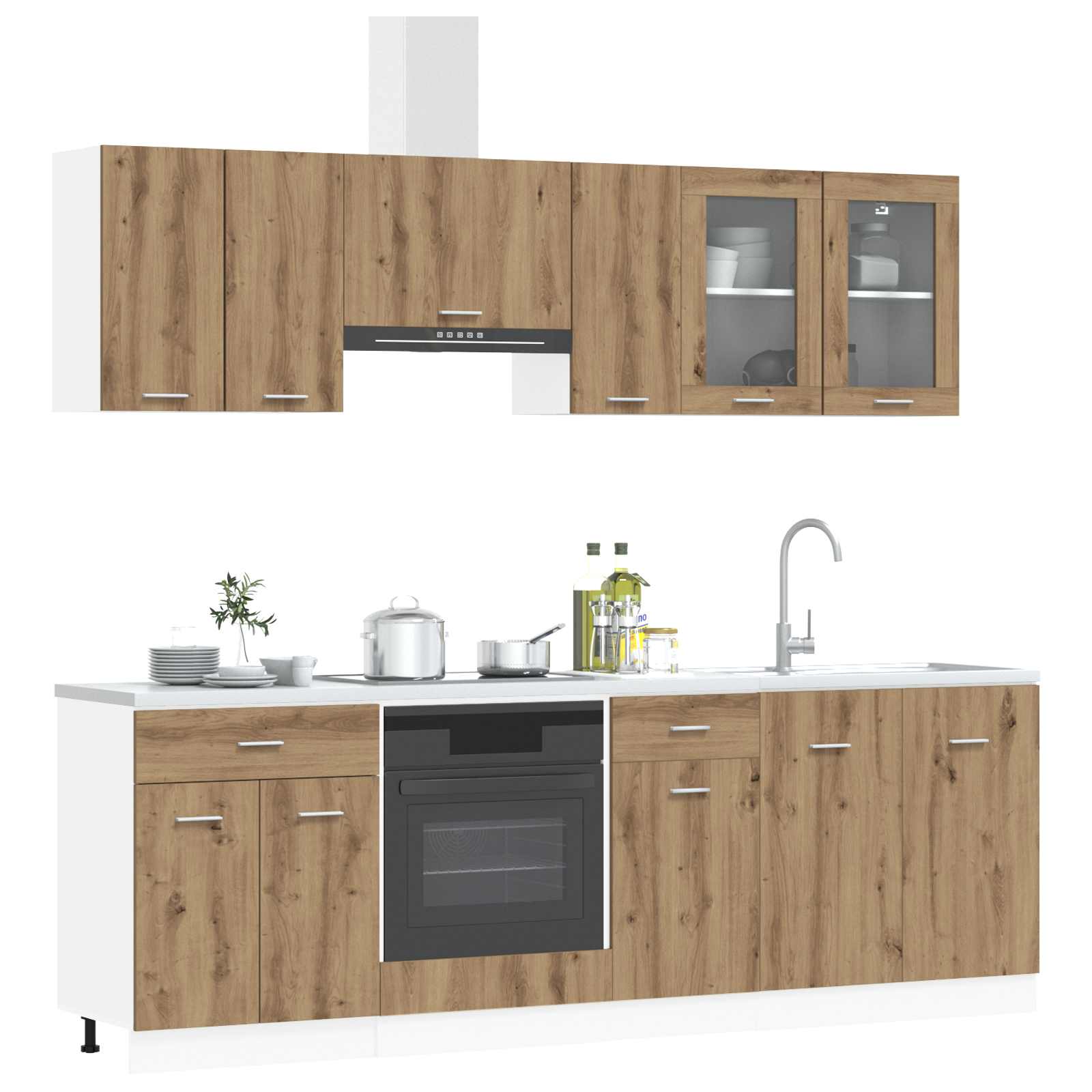 Kuhinjska jedinica Lyon 8 pcs Konstruirano drvo