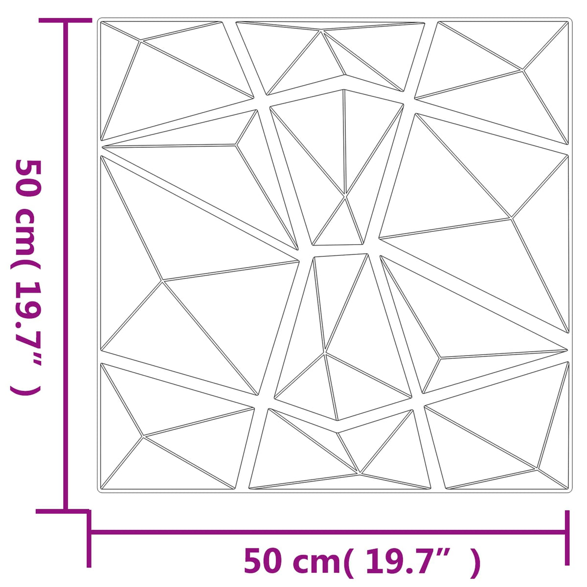 Zidne panele 24 pcs Betonska siva 50 x 50 cm XPS pjena