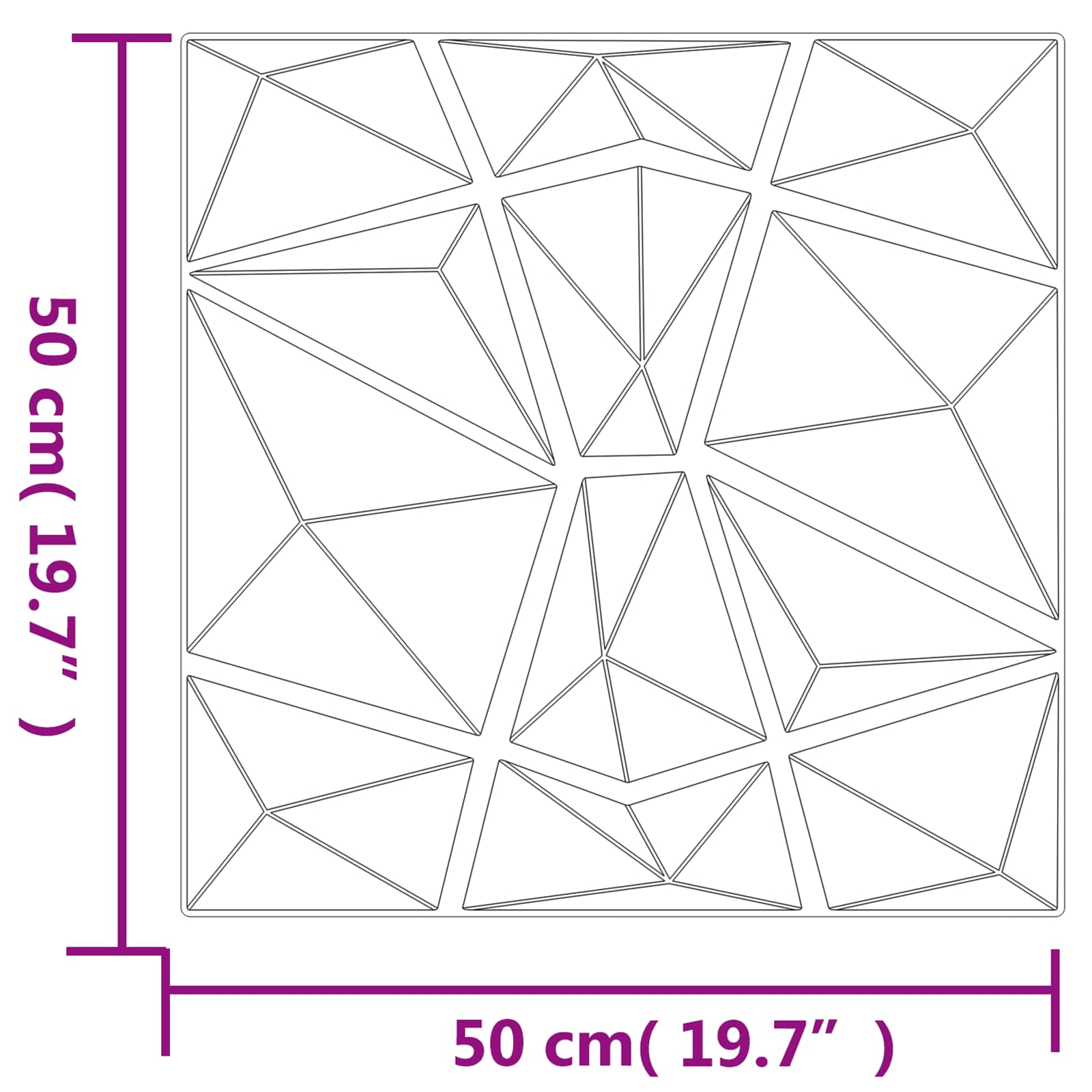 Zidne panele 48 pcs Zelena 50 x 50 cm XPS pjena