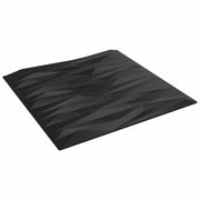 Zidne panele 24 pcs Crni kamen 50 x 50 cm XPS pjena