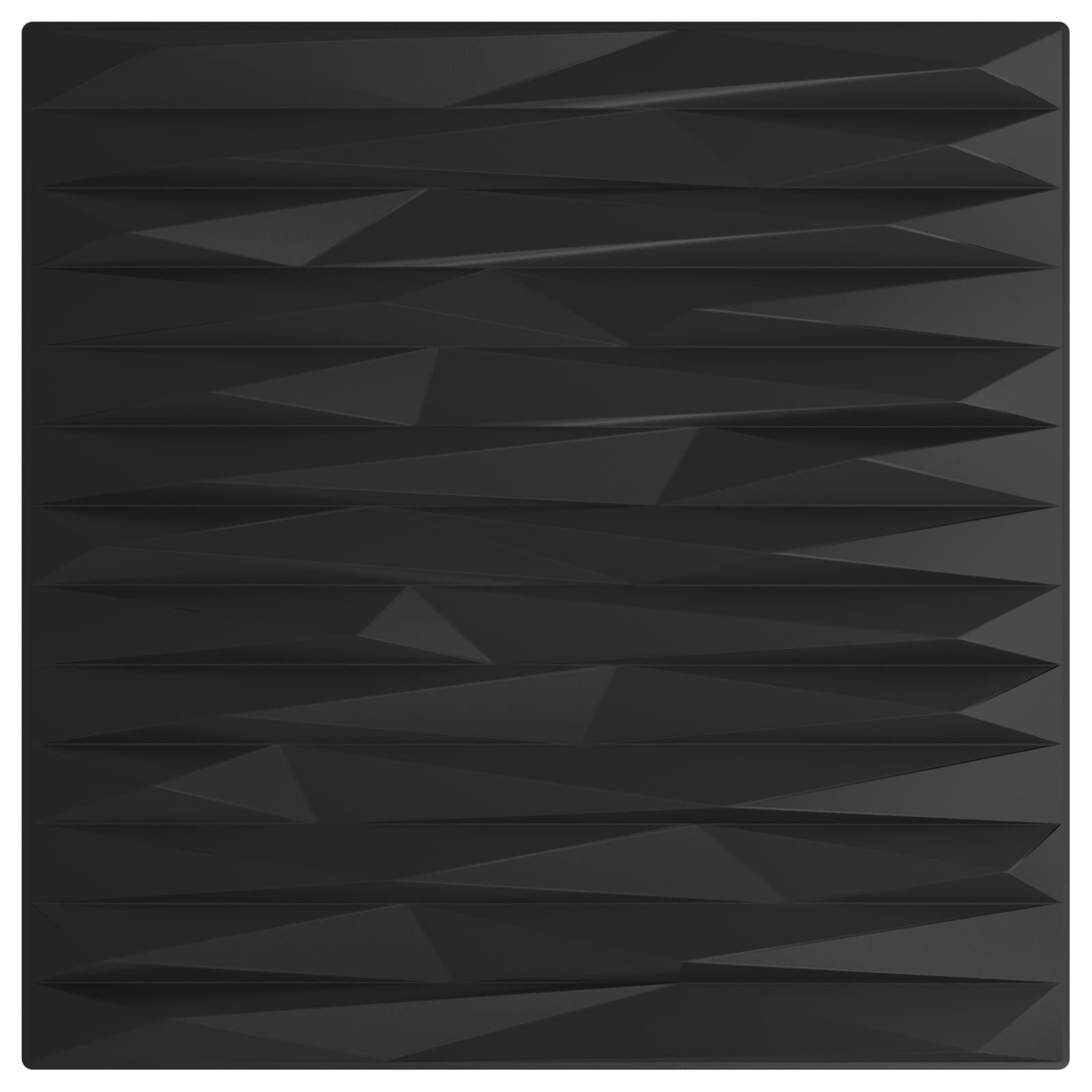 Zidne panele 24 pcs Crni kamen 50 x 50 cm XPS pjena